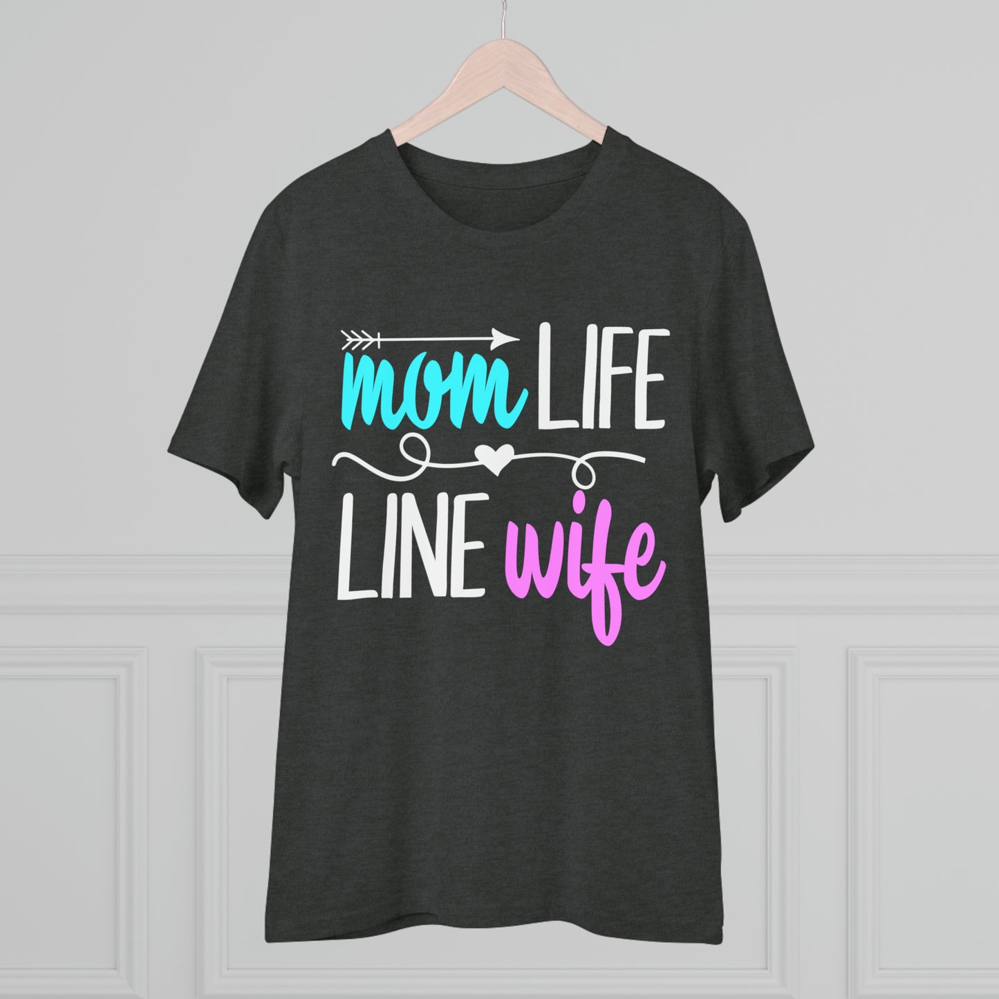 Lineman Mom Life Line Wife Organic Creator T-shirt - Unisex