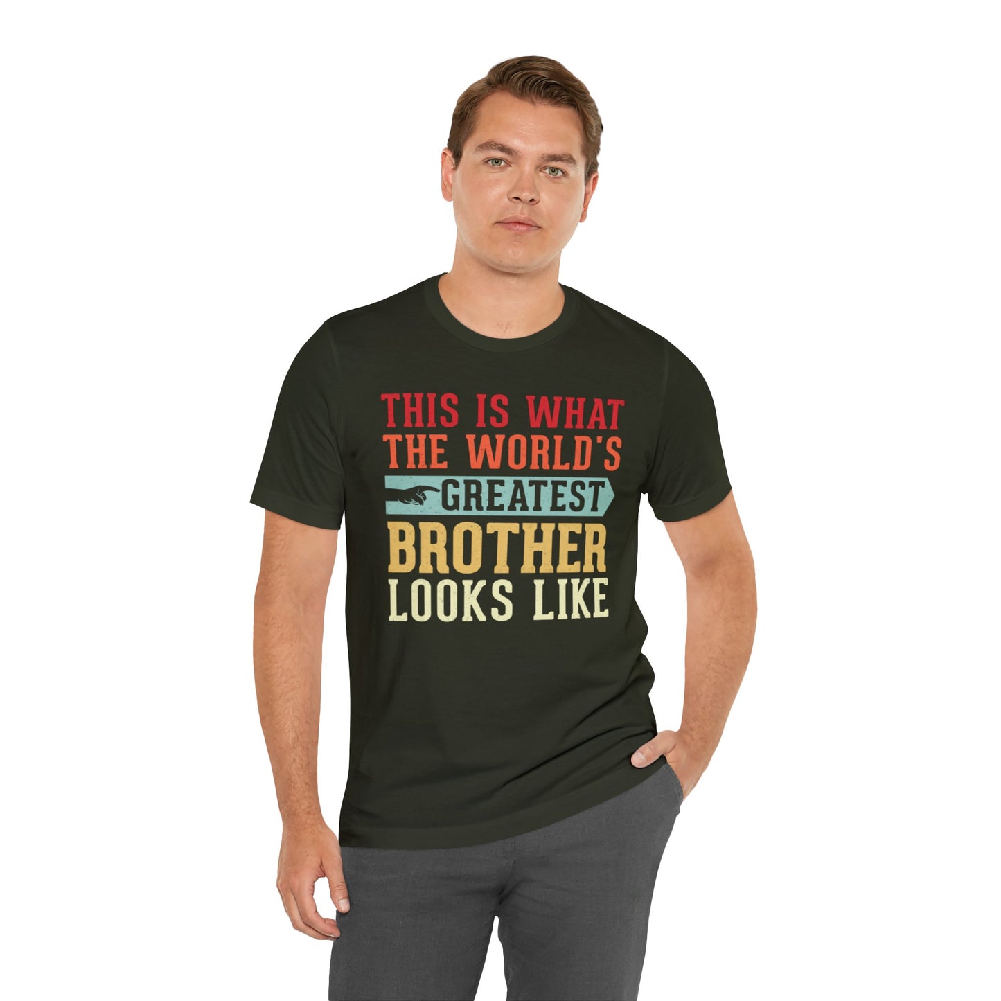 The World's Greatest Brother Looks Like Unisex Jersey Short Sleeve Tee
