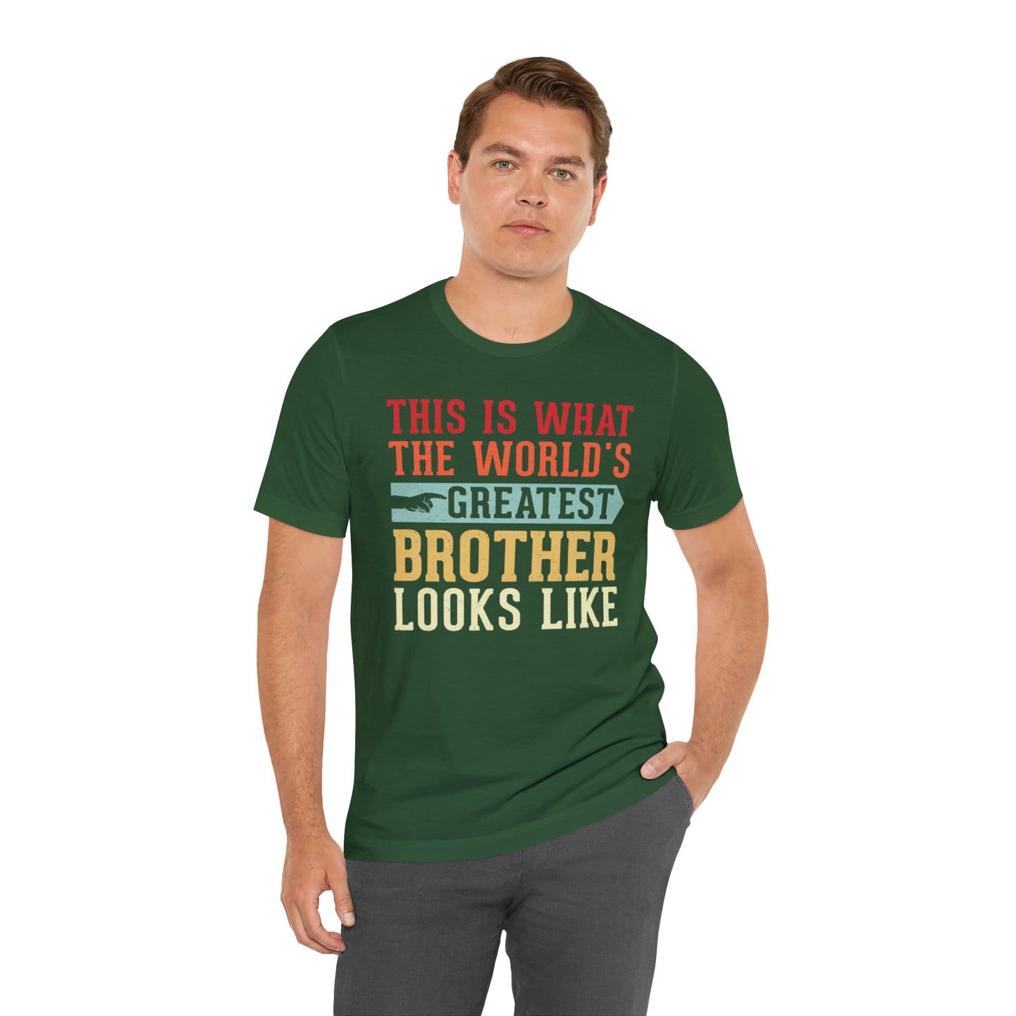 The World's Greatest Brother Looks Like Unisex Jersey Short Sleeve Tee
