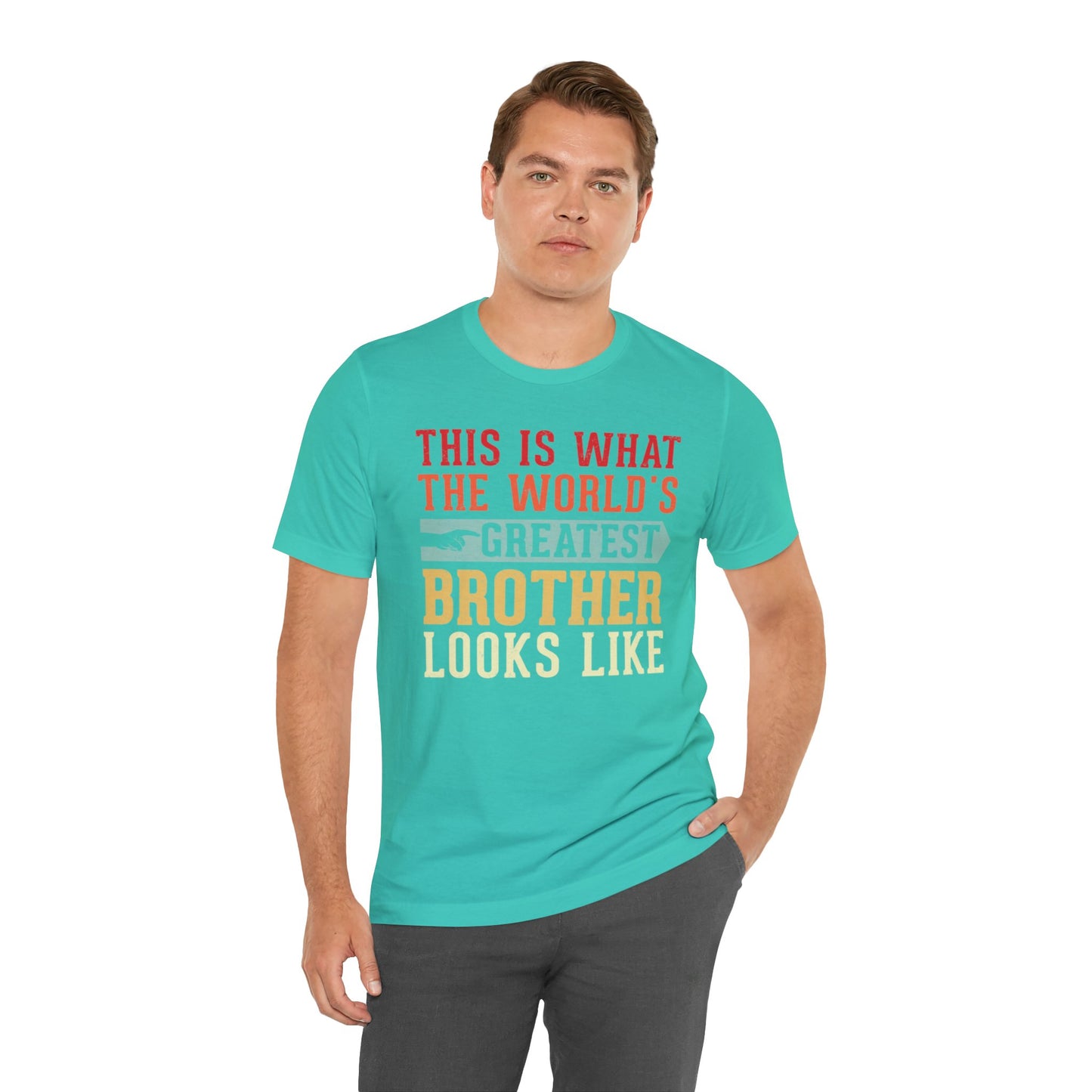 The World's Greatest Brother Looks Like Unisex Jersey Short Sleeve Tee