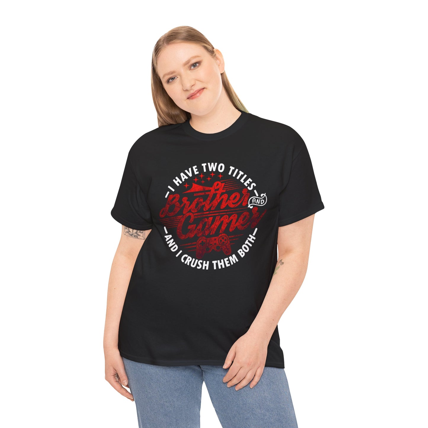 Gamer Men's T-Shirt - I Have Two Titles Brother