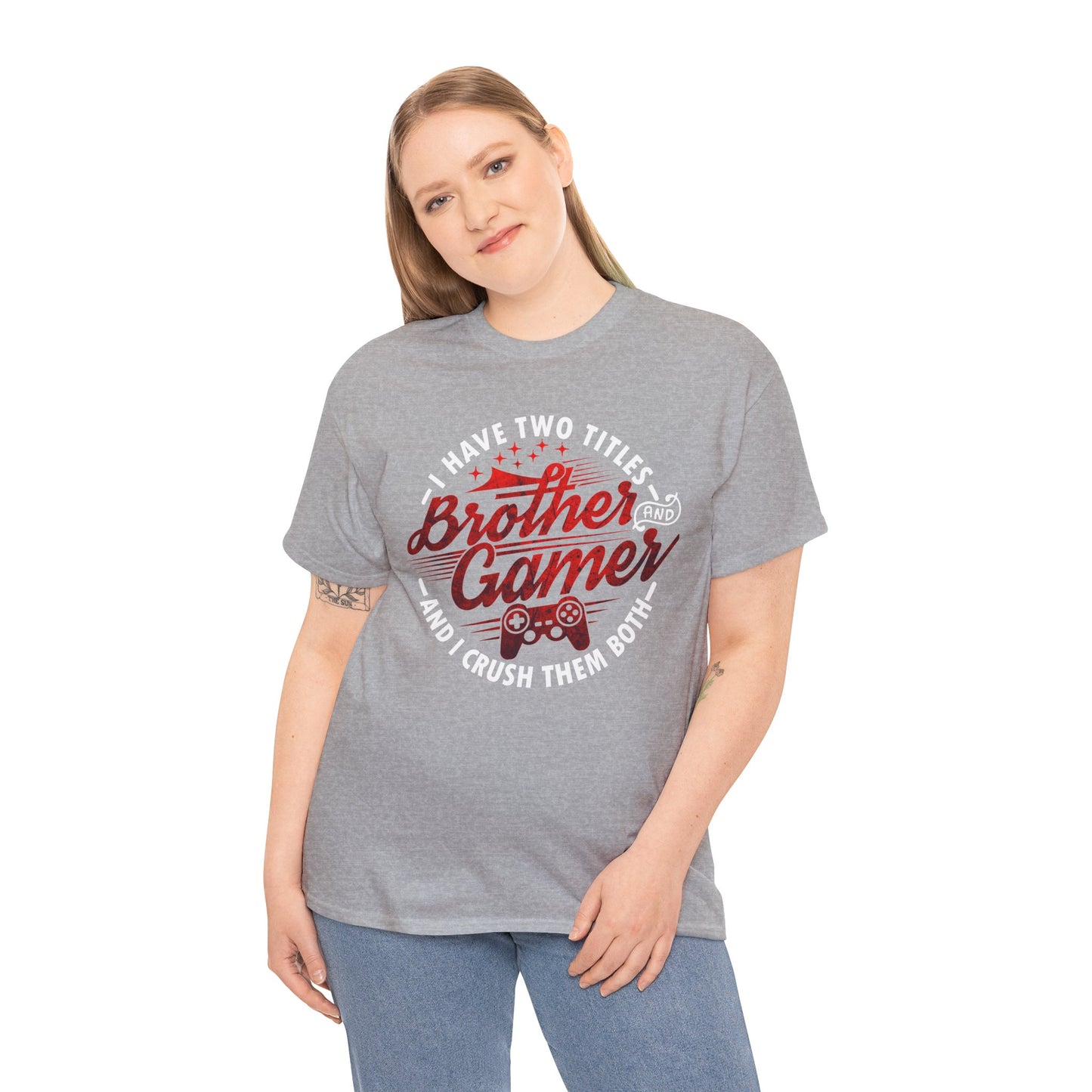 Gamer Men's T-Shirt - I Have Two Titles Brother