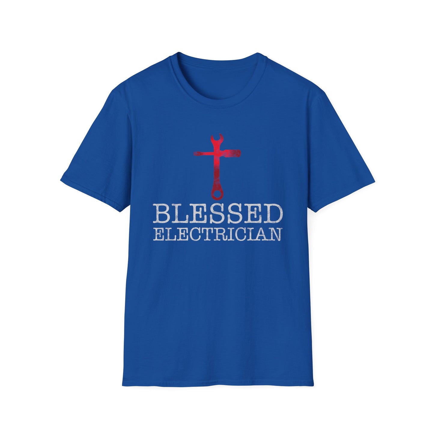 Blessed Electrician gift for Christian Electrician Unisex Softstyle T-Shirt