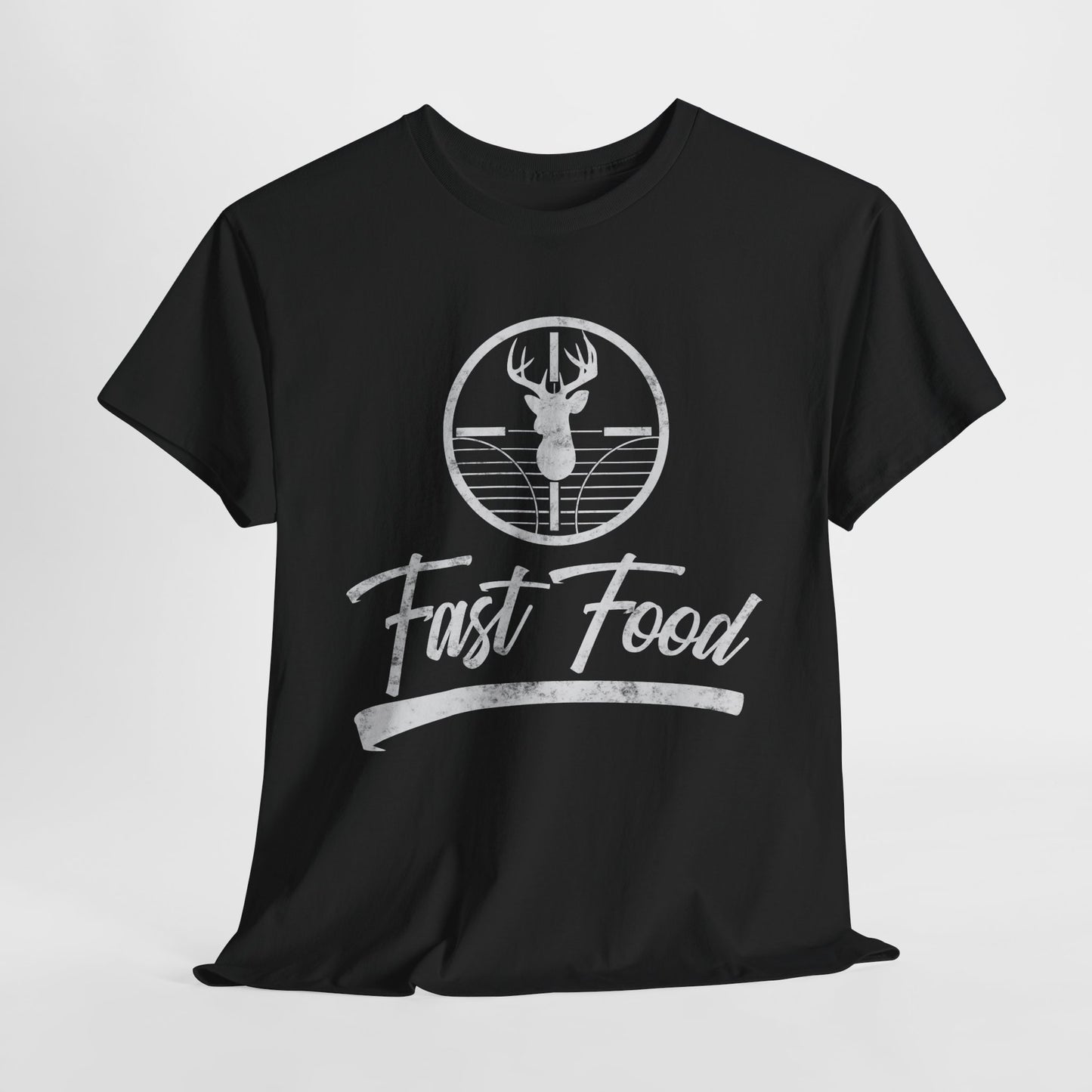 Funny Deer Hunting Unisex Tee - Fast Food Humor Gift for Hunters