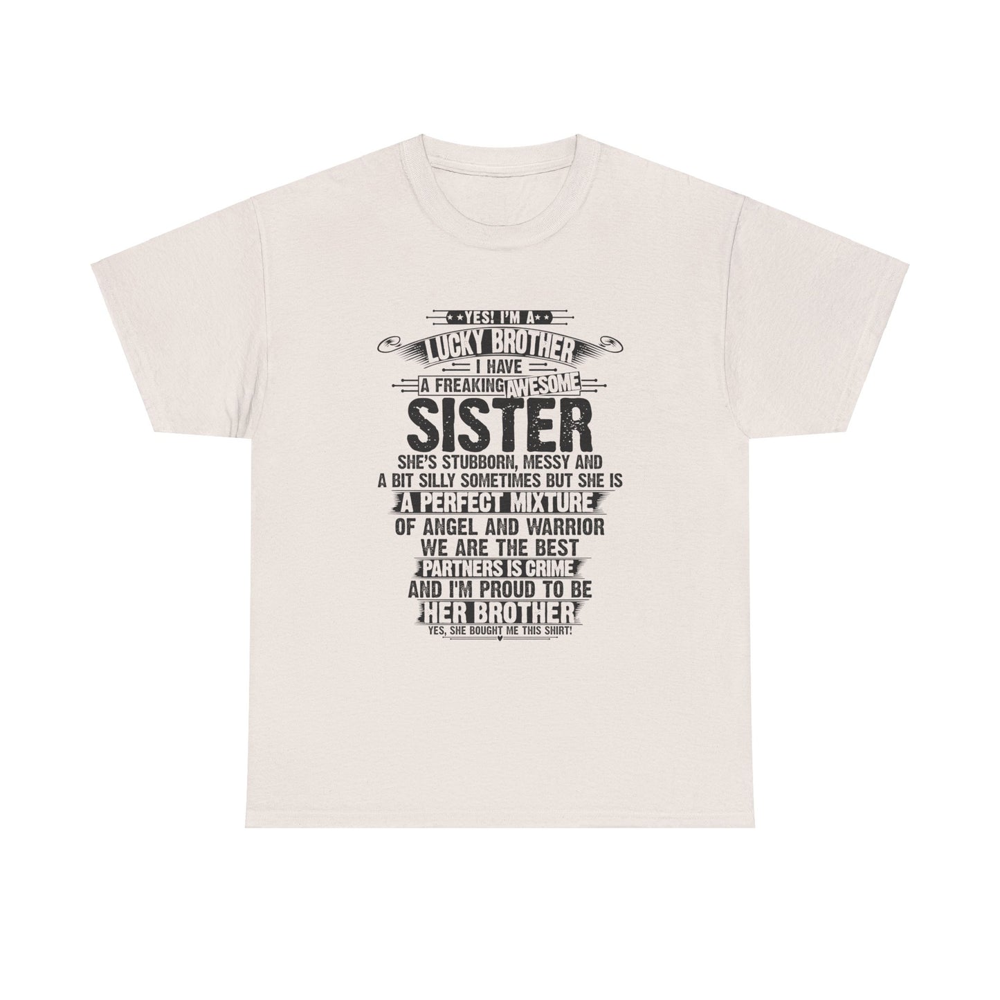 Christmas Funny For Brother From Sister I Am A Lucky Brother