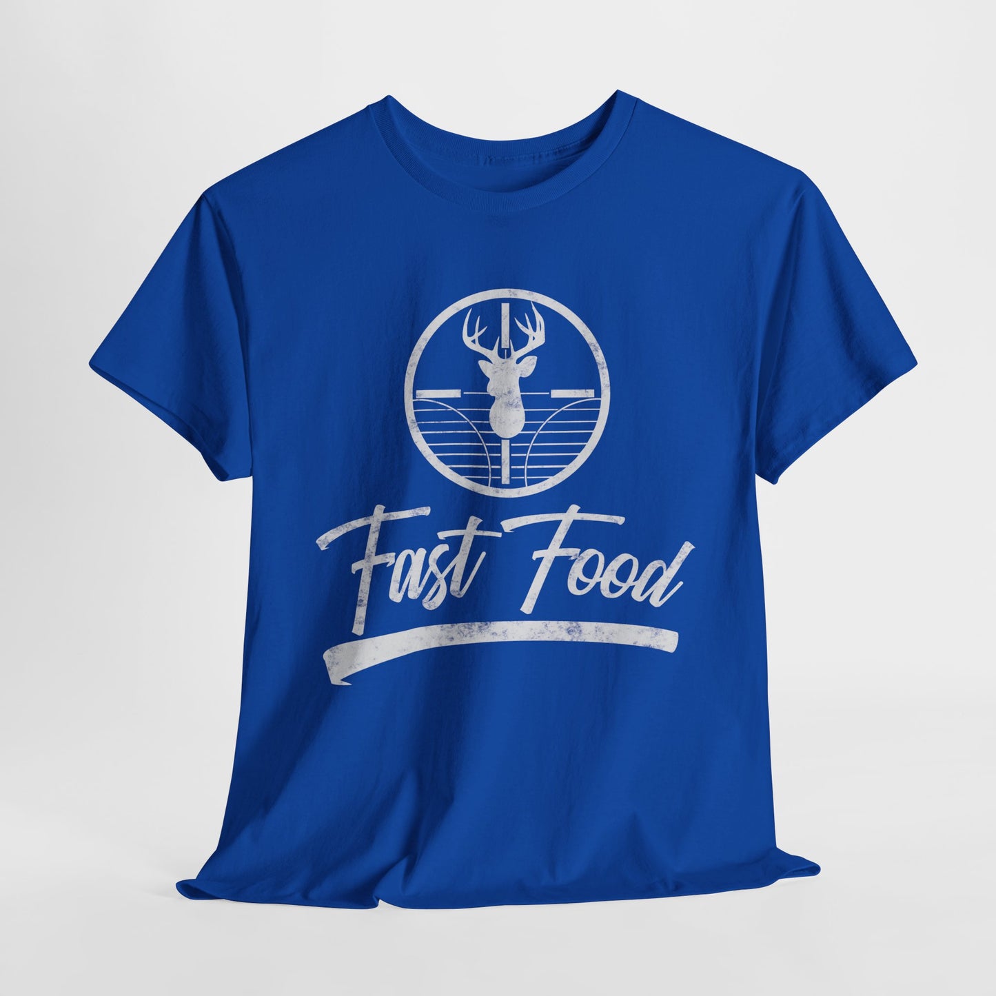 Funny Deer Hunting Unisex Tee - Fast Food Humor Gift for Hunters