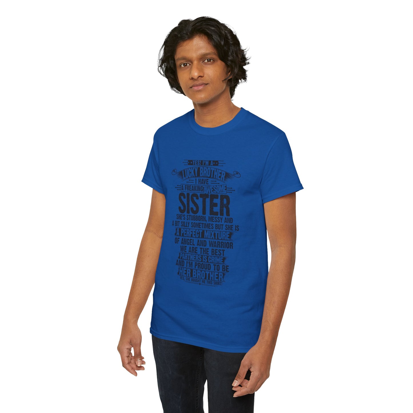 Christmas Funny For Brother From Sister I Am A Lucky Brother