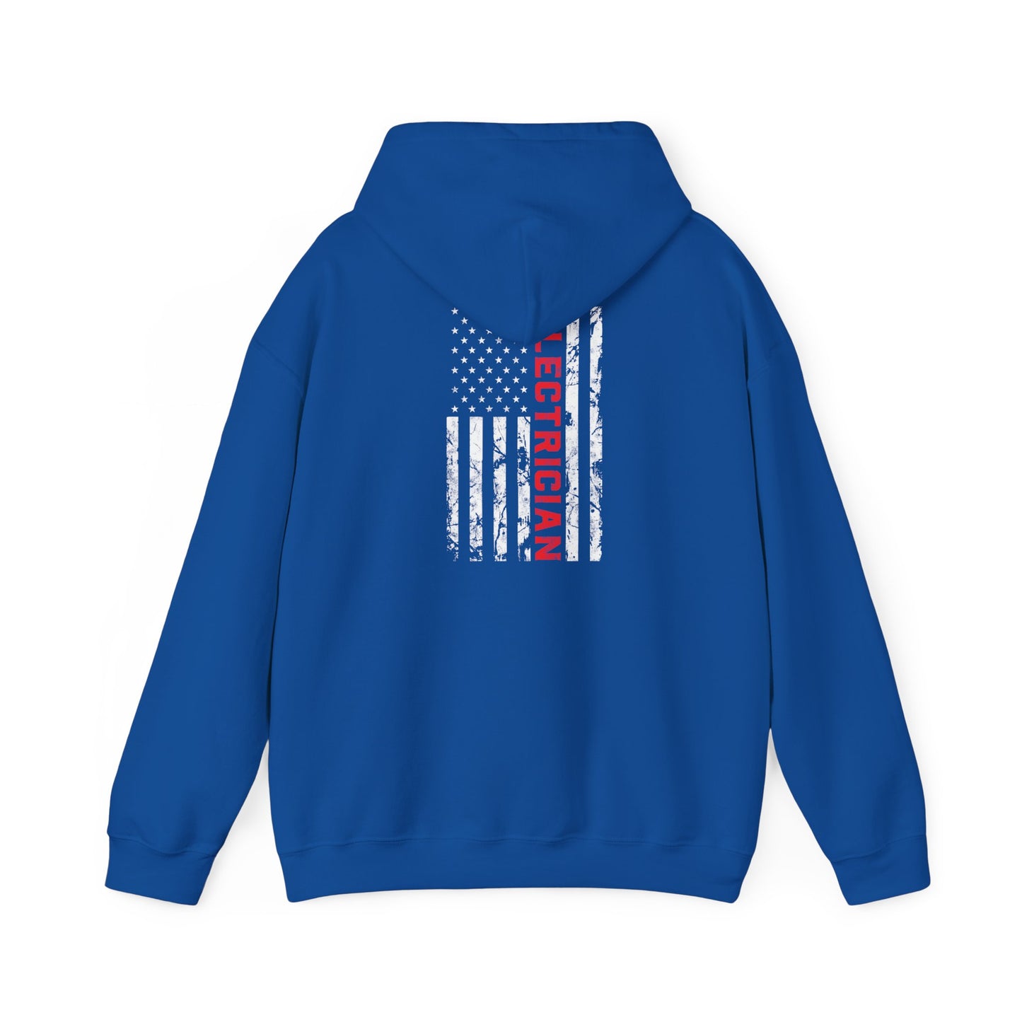 Patriotic Electrician Dad American Flag Fathers Day Gifts Unisex Hooded Sweatshirt