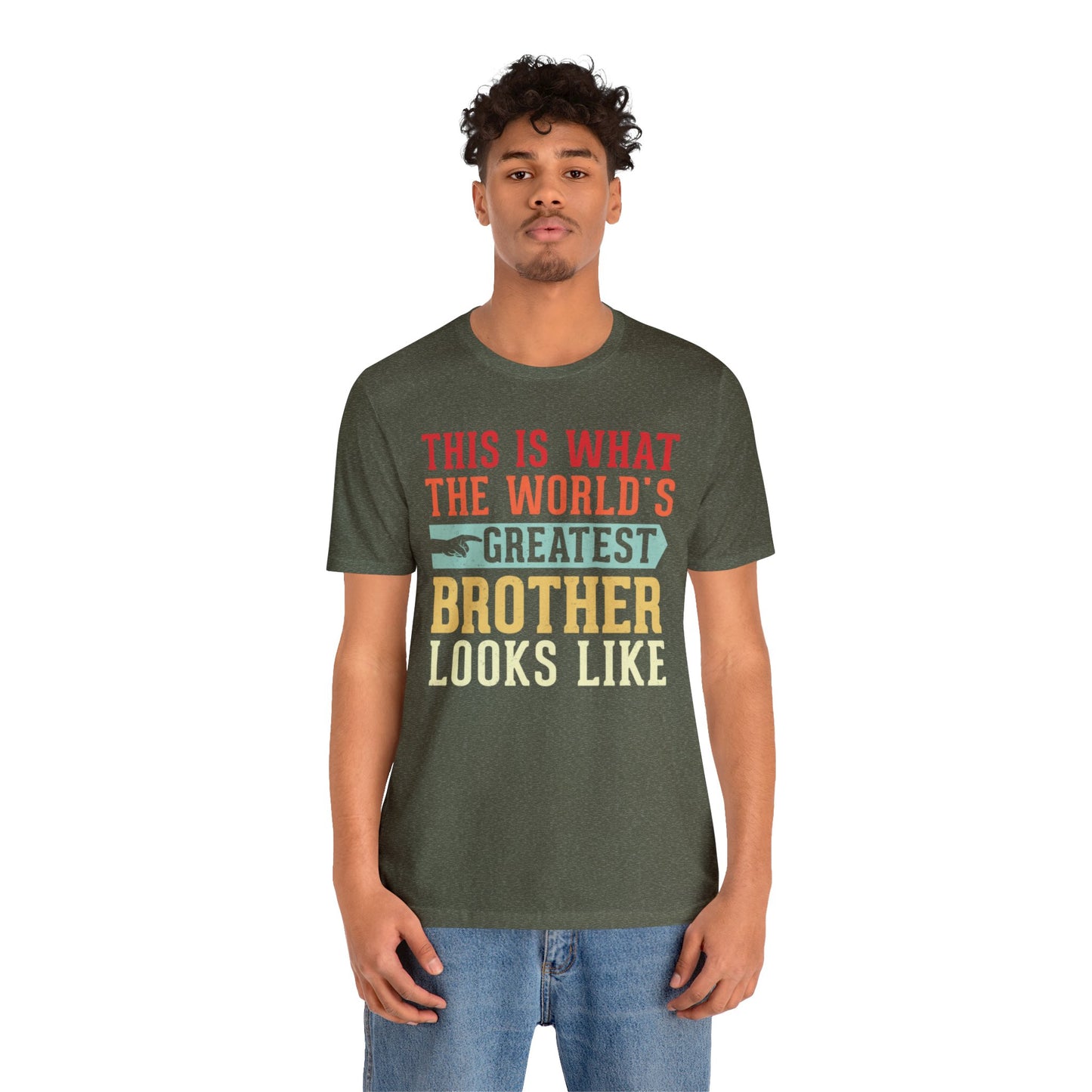 The World's Greatest Brother Looks Like Unisex Jersey Short Sleeve Tee