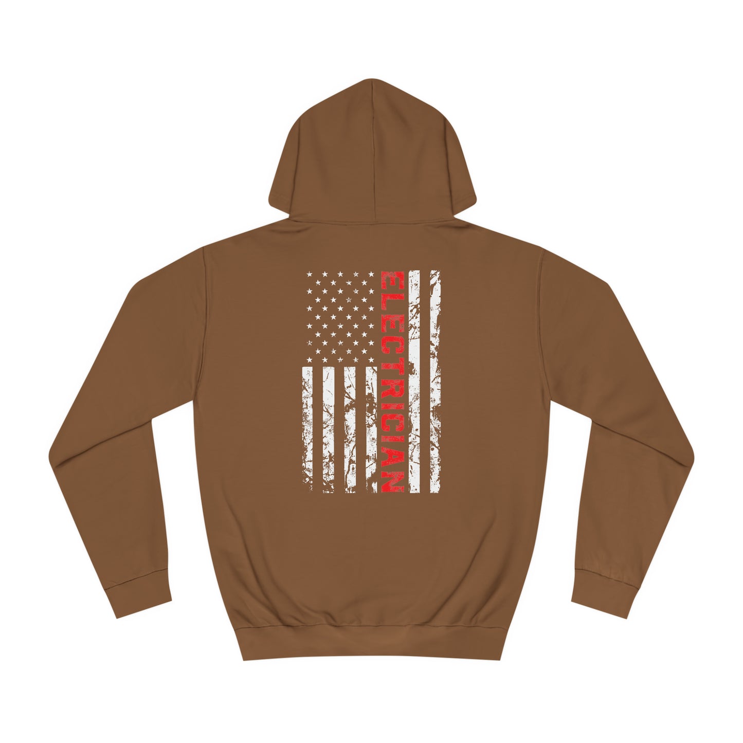 Electrician Patriotic American flag electrician father day Unisex College Hoodie
