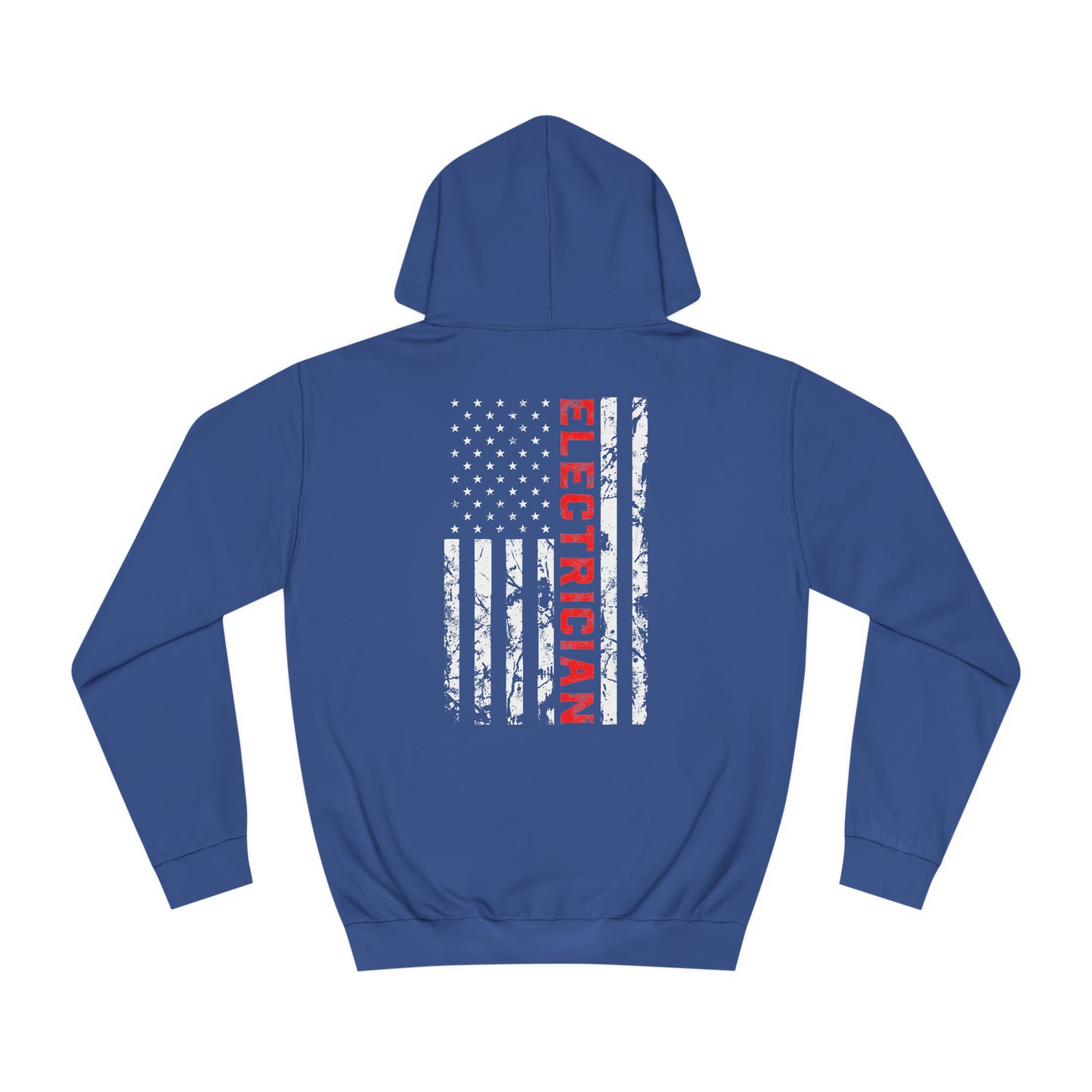 Electrician Patriotic American flag electrician father day Unisex College Hoodie