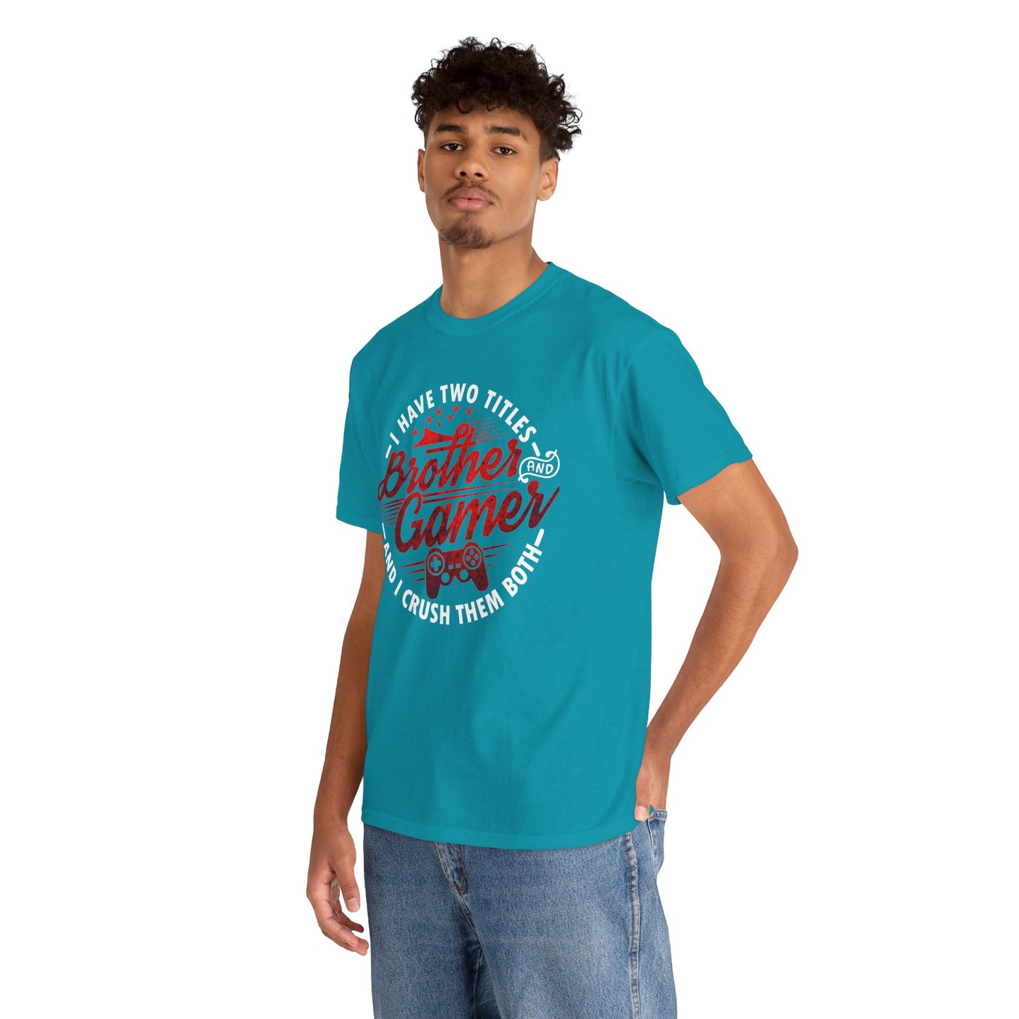 Gamer Men's T-Shirt - I Have Two Titles Brother