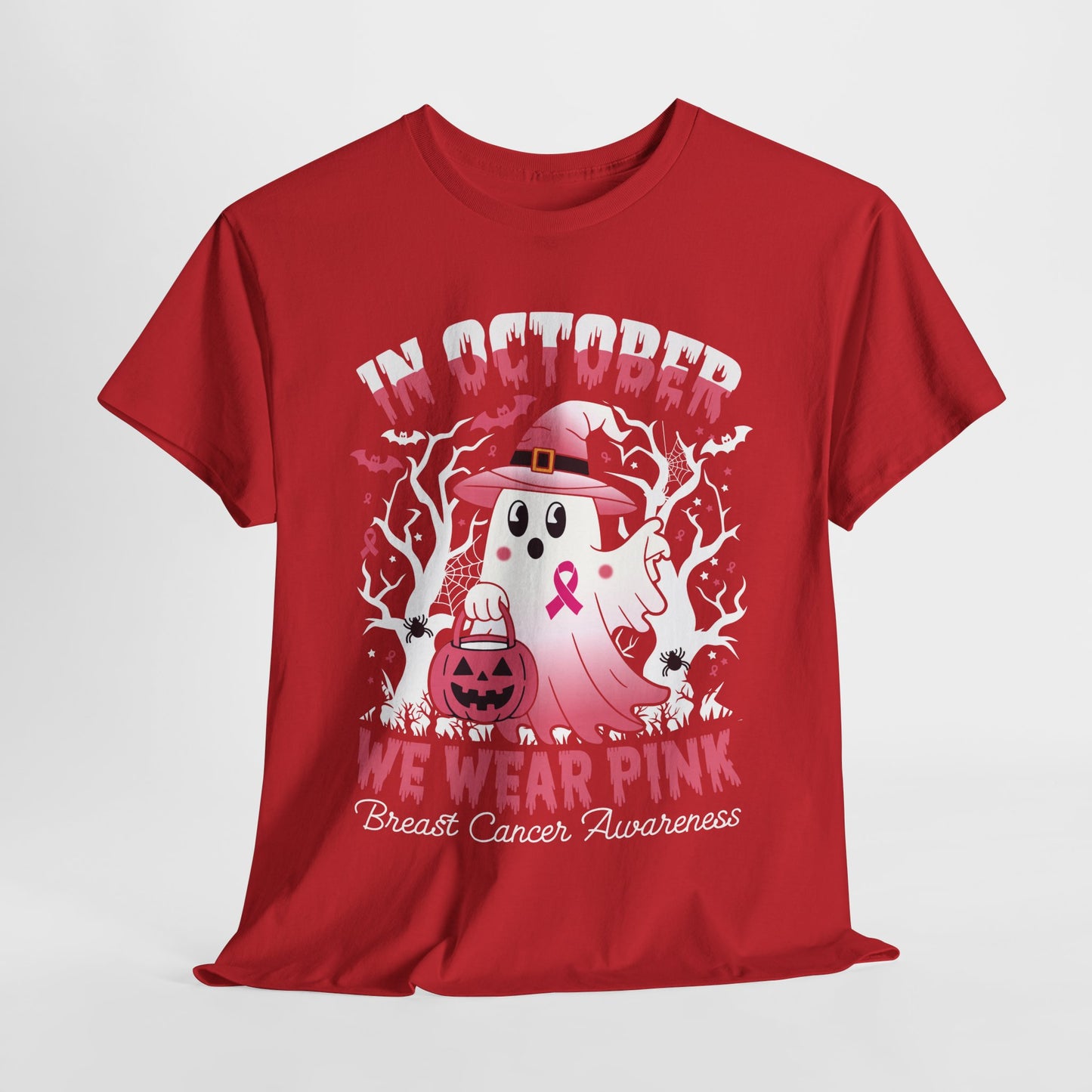In October We Wear Pink Funny Breast Cancer Gift Shirts
