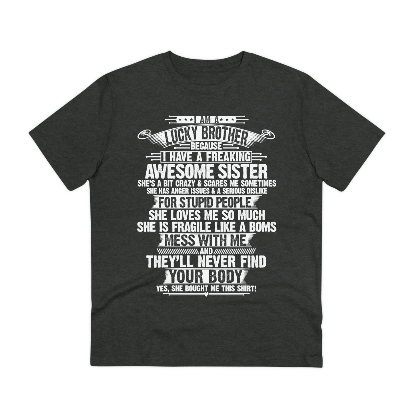 Awesome Like My Brother Organic Creator T-shirt - Unisex