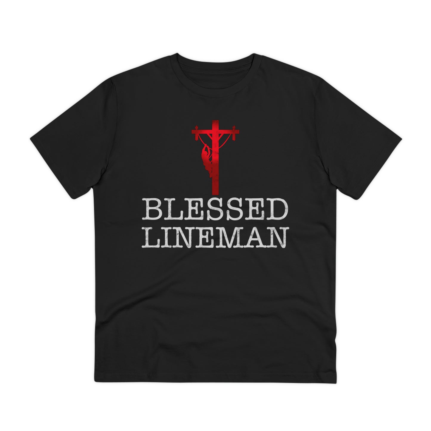 Blessed Lineman gift for Christian Lineman Organic Creator T-shirt - Unisex