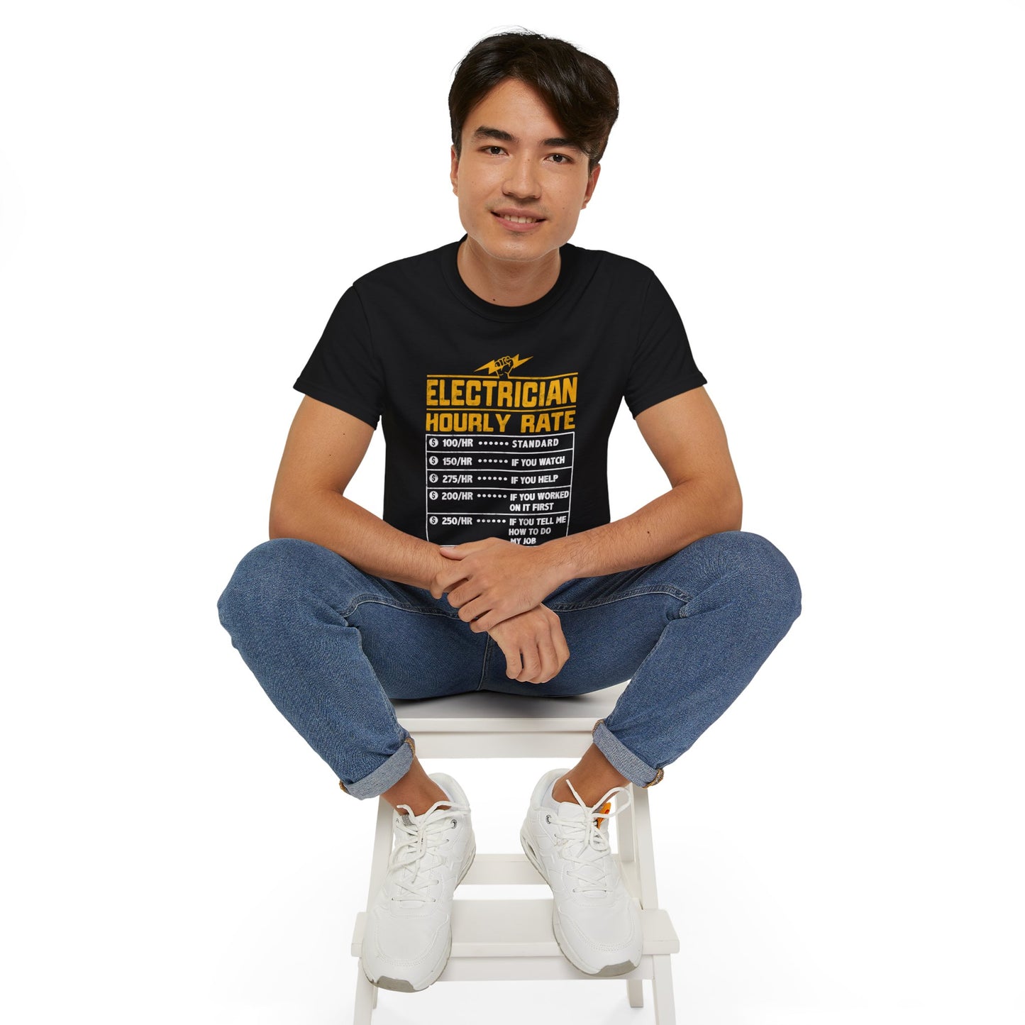 Funny Electrician Hourly Rate Unisex Ultra Cotton Tee
