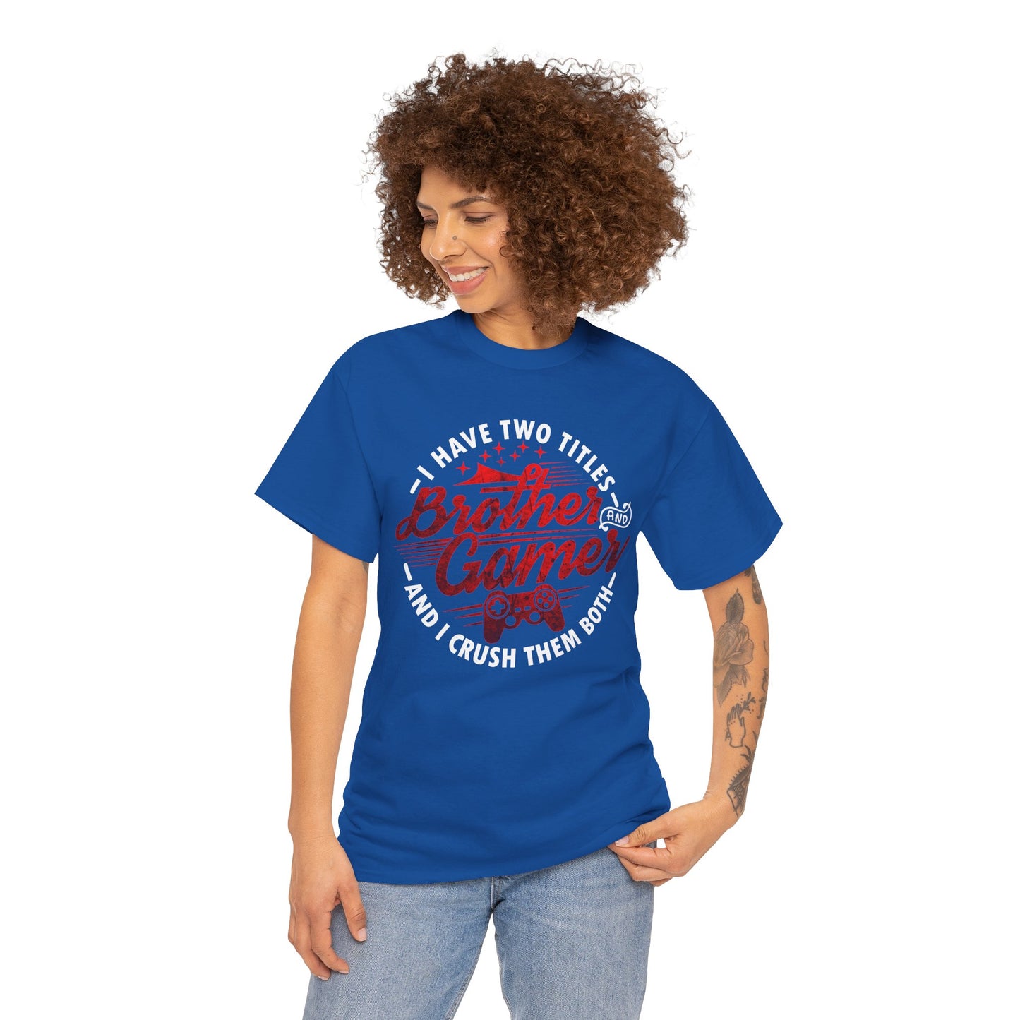 Gamer Men's T-Shirt - I Have Two Titles Brother