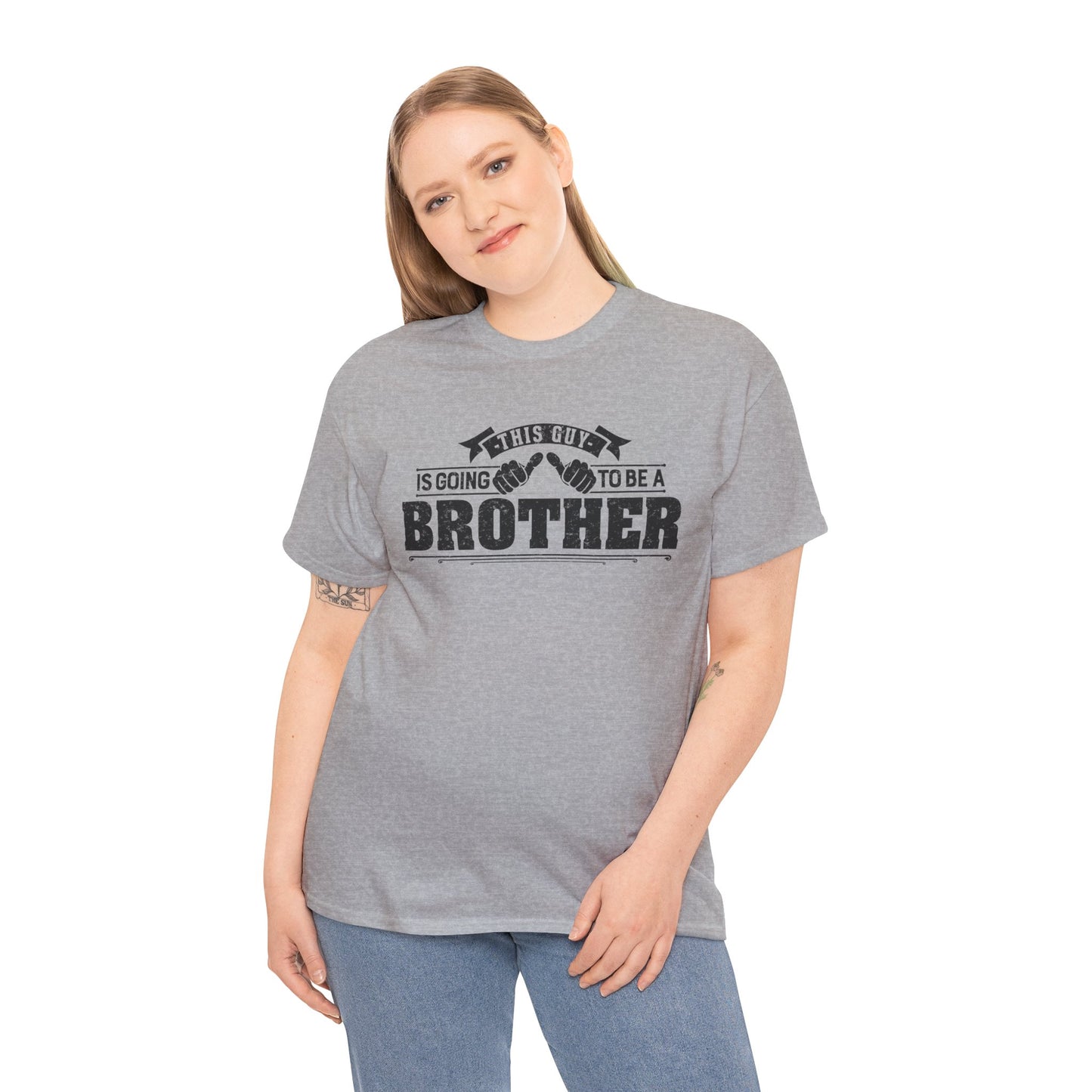 T-Shirt Gifts From Sister for Brother This is Guy going to be Brother Unisex Heavy Cotton Tee