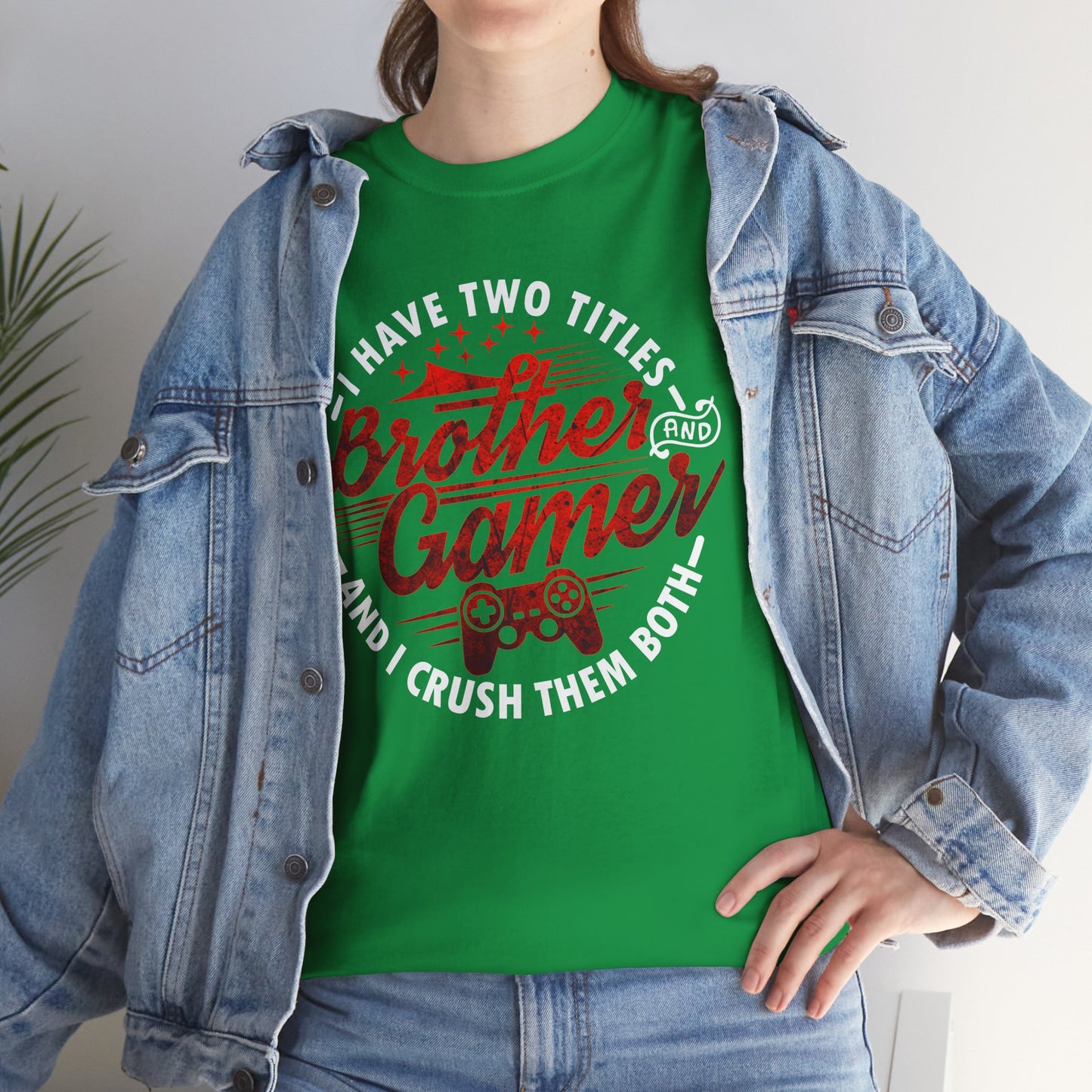 Gamer Men's T-Shirt - I Have Two Titles Brother