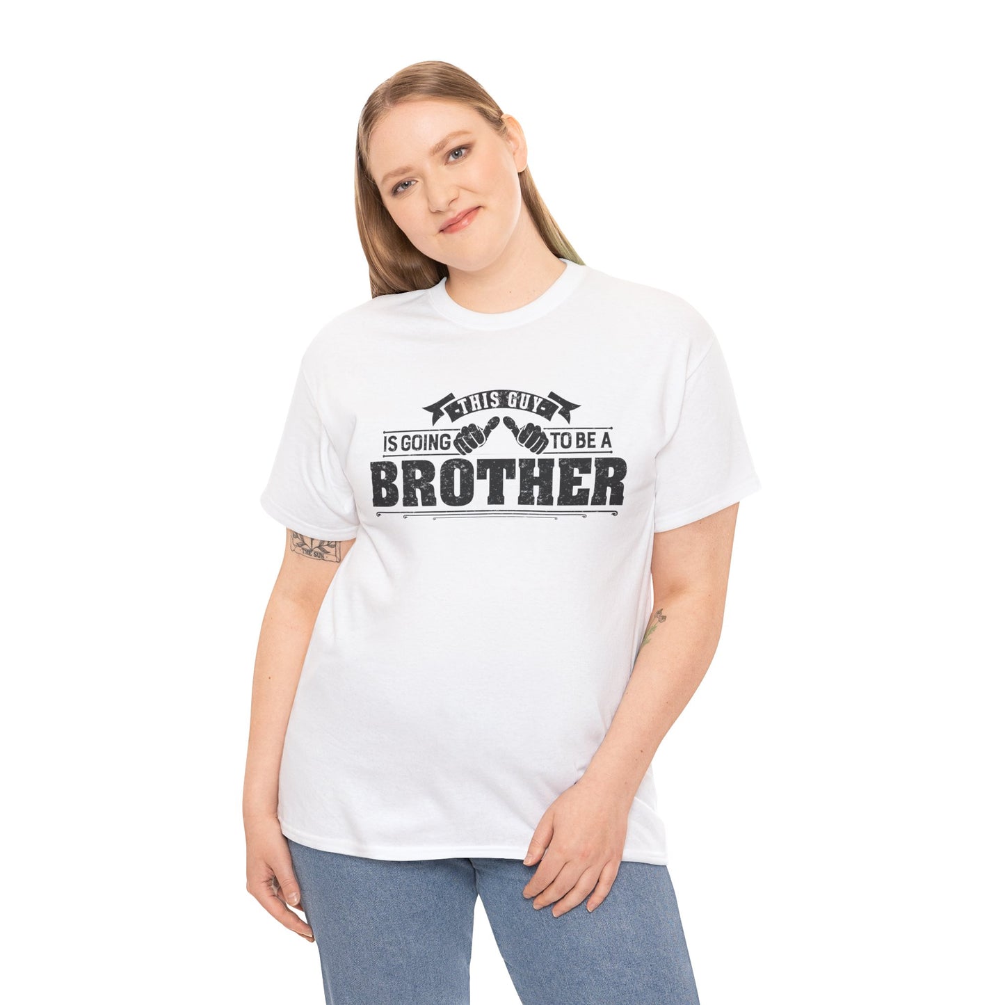 T-Shirt Gifts From Sister for Brother This is Guy going to be Brother Unisex Heavy Cotton Tee