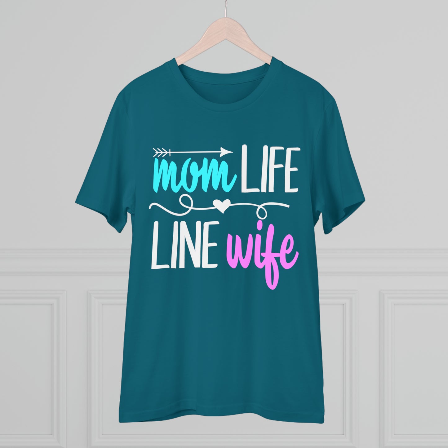 Lineman Mom Life Line Wife Organic Creator T-shirt - Unisex