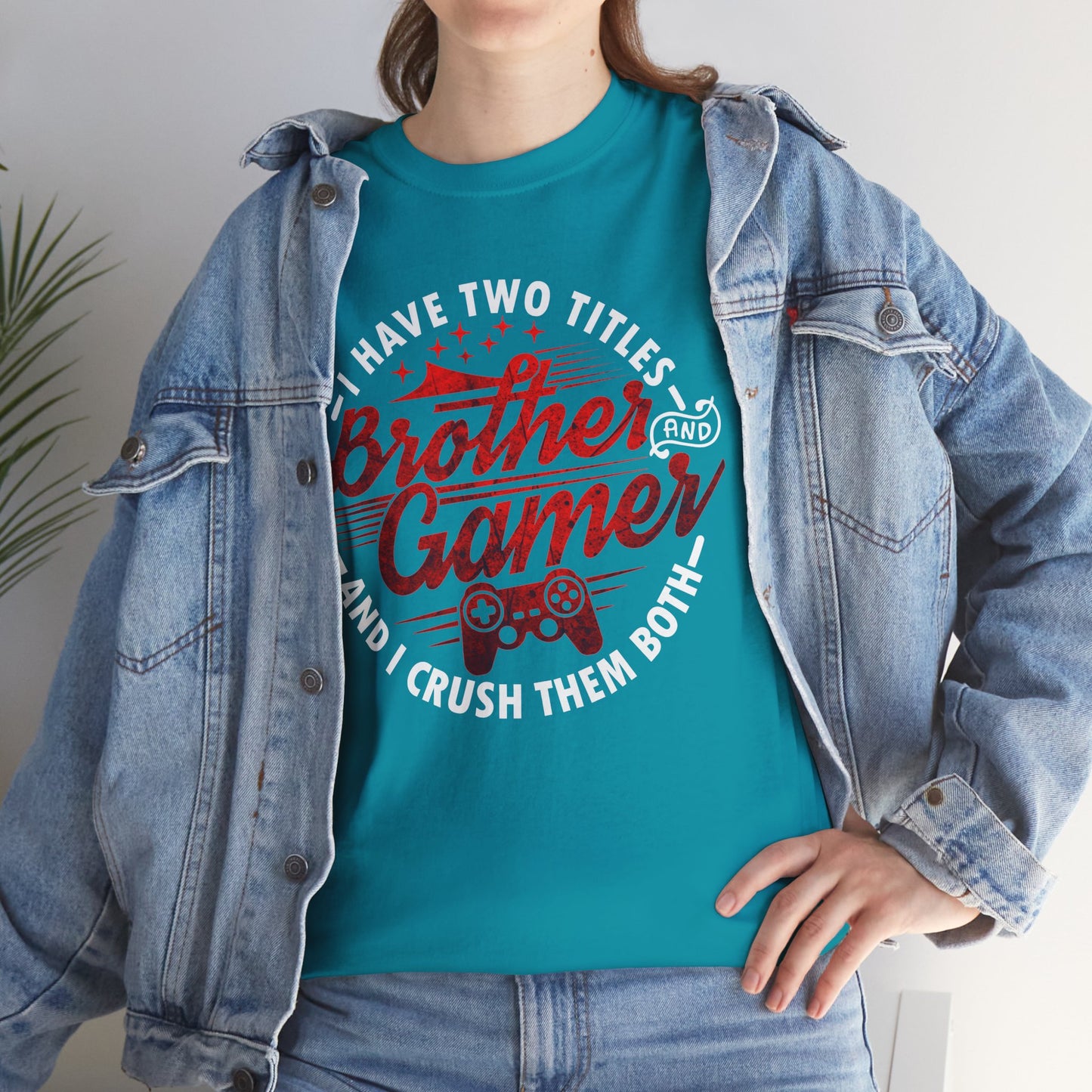 Gamer Men's T-Shirt - I Have Two Titles Brother