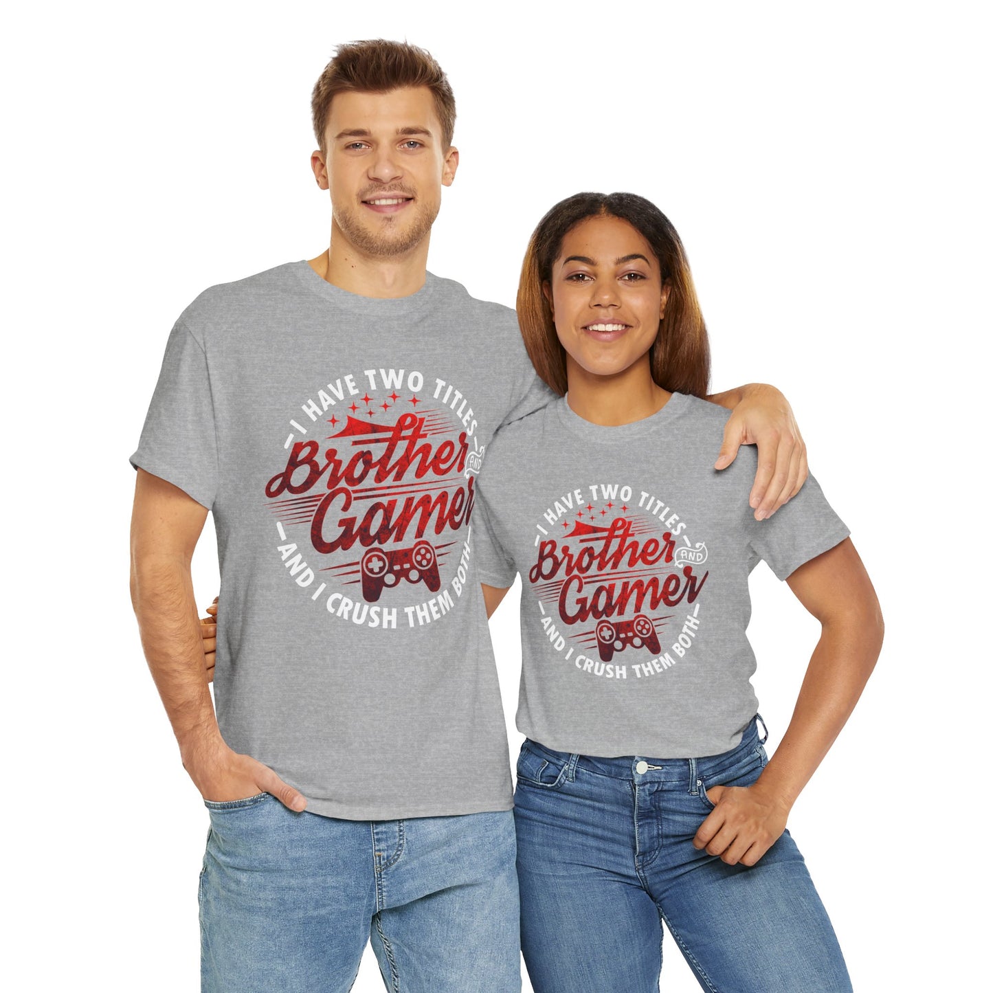 Gamer Men's T-Shirt - I Have Two Titles Brother