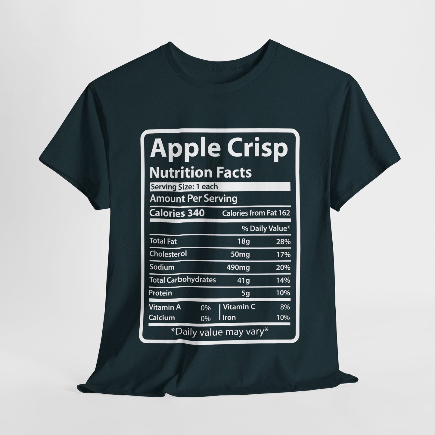 Apple Crisp Nutrition Facts Tee