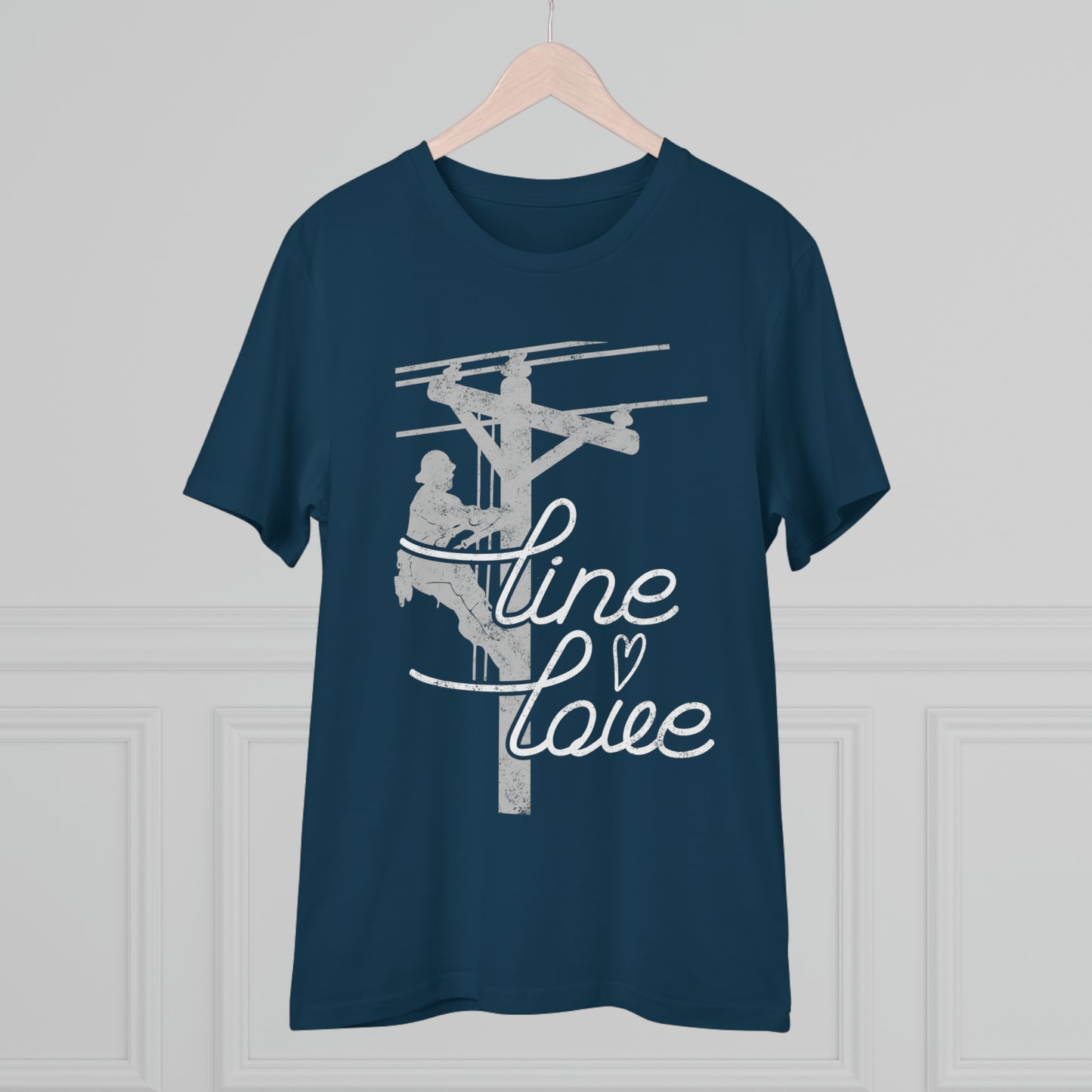 Line Love Electrical Lineman's Wife Organic Creator T-shirt - Unisex