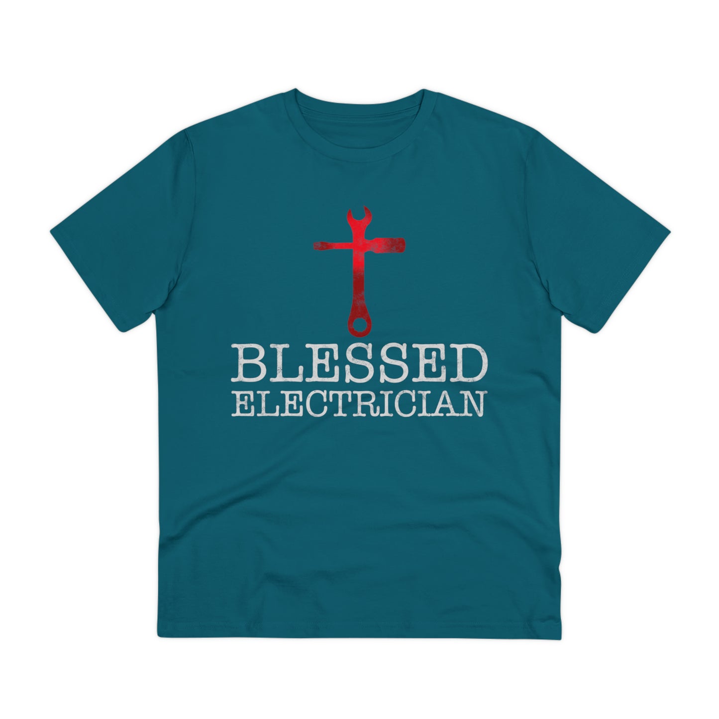 Blessed Electrician gift for Christian Electrician Organic Creator T-shirt - Unisex