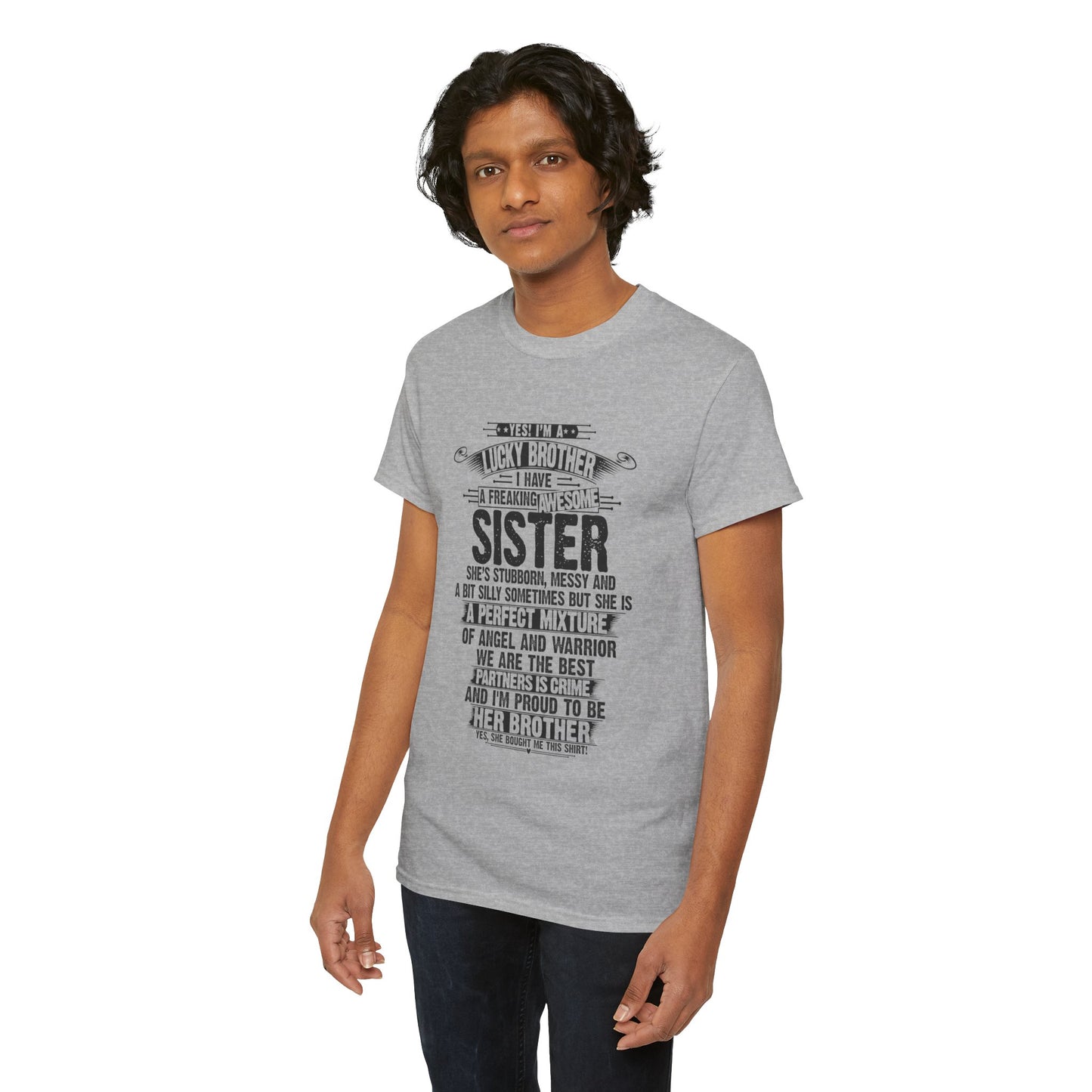 Christmas Funny For Brother From Sister I Am A Lucky Brother