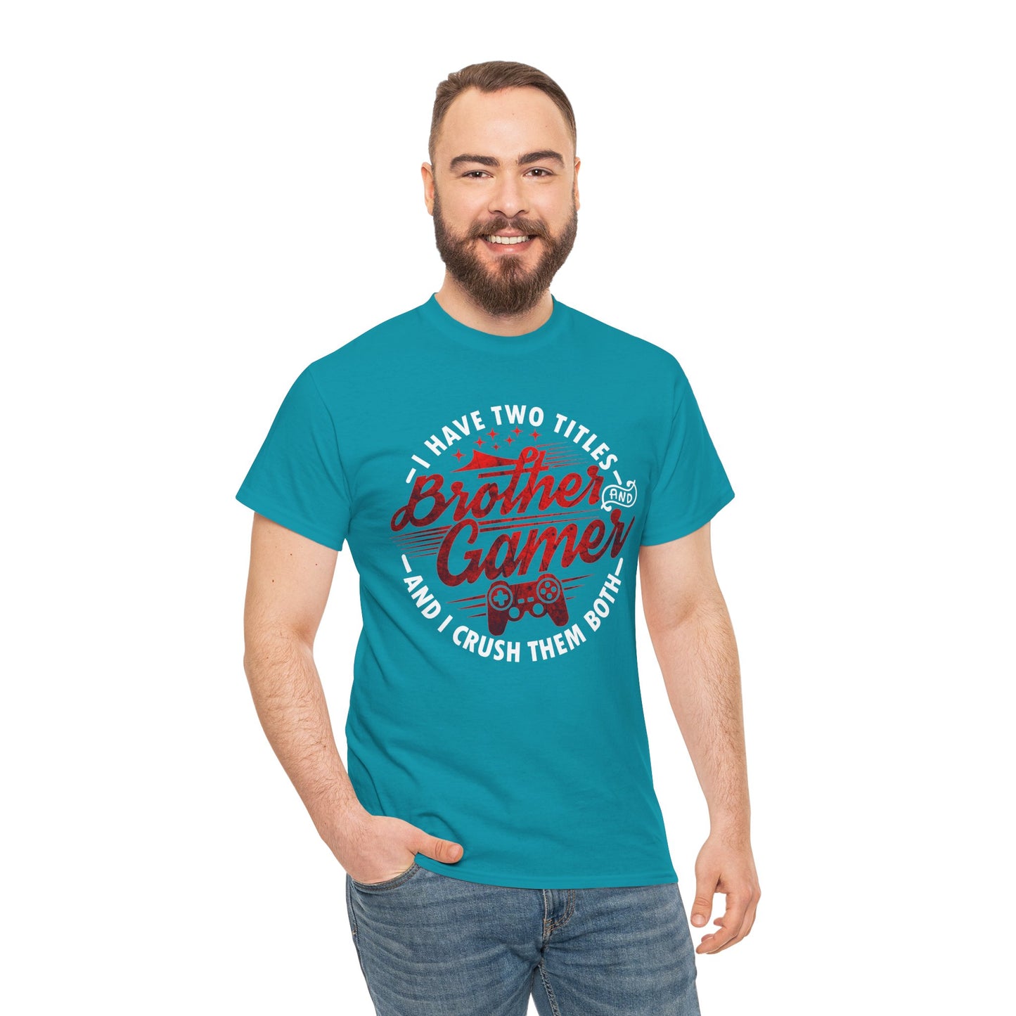 Gamer Men's T-Shirt - I Have Two Titles Brother