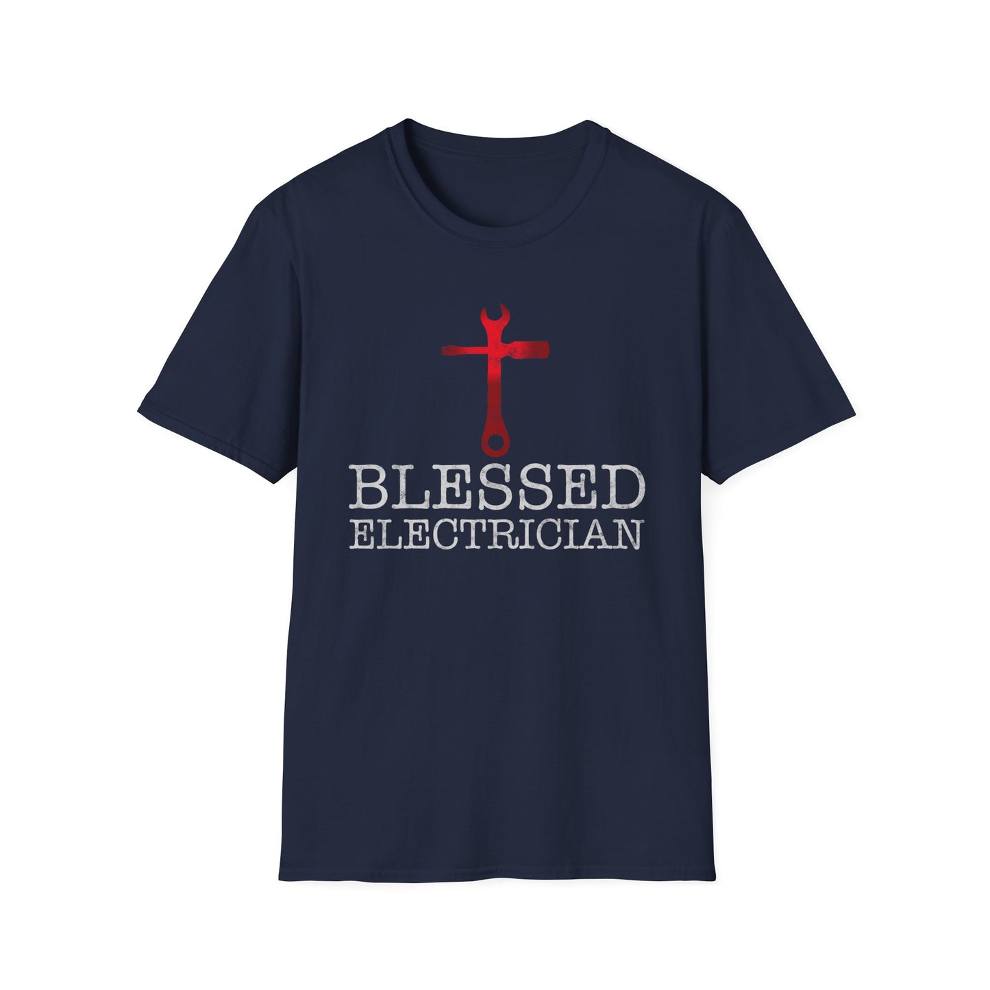 Blessed Electrician gift for Christian Electrician Unisex Softstyle T-Shirt