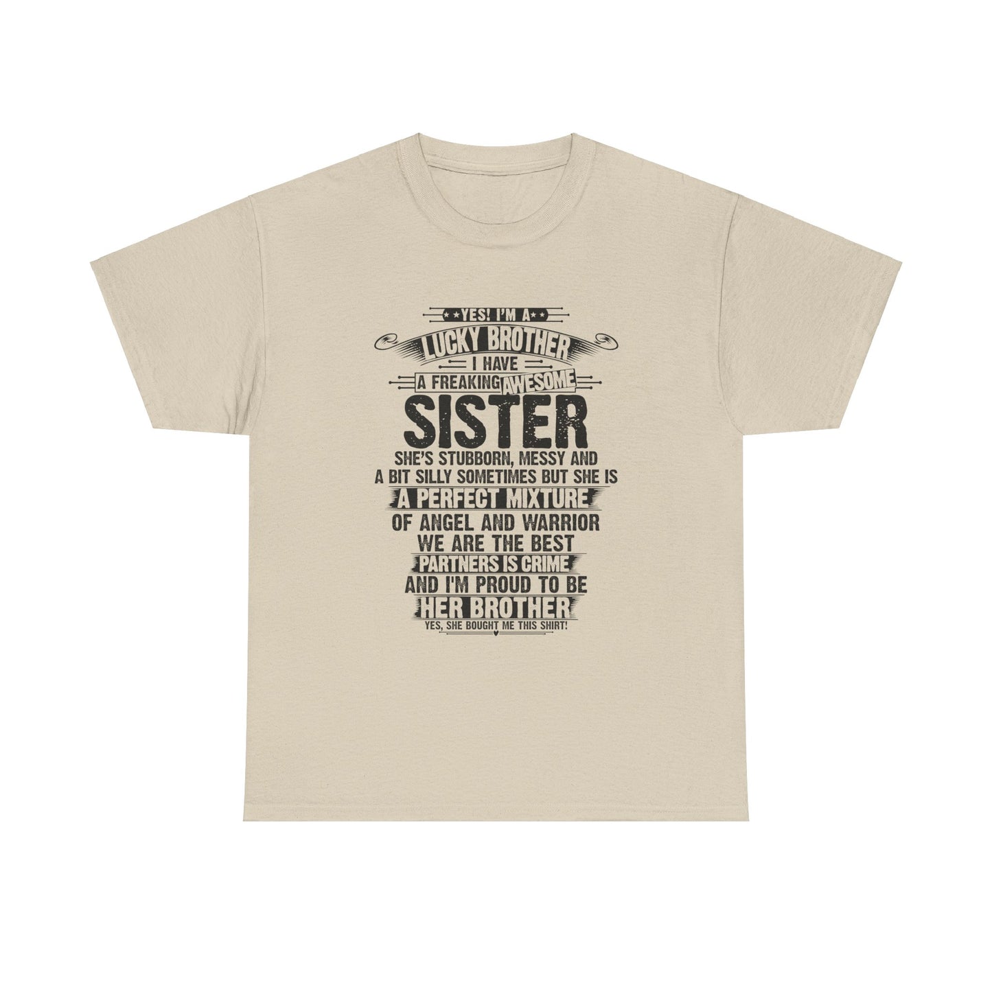 Christmas Funny For Brother From Sister I Am A Lucky Brother