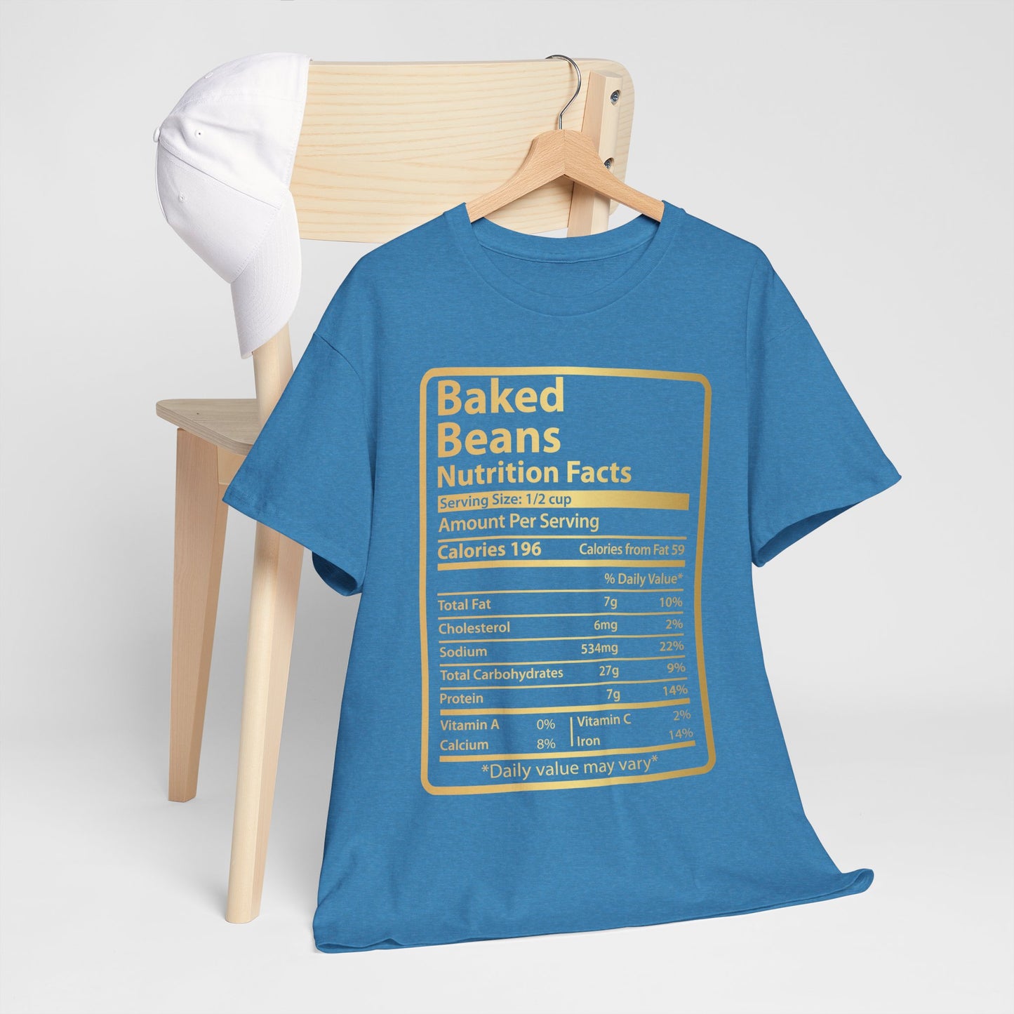 Baked Beans Funny Nutrition Facts T-Shirt