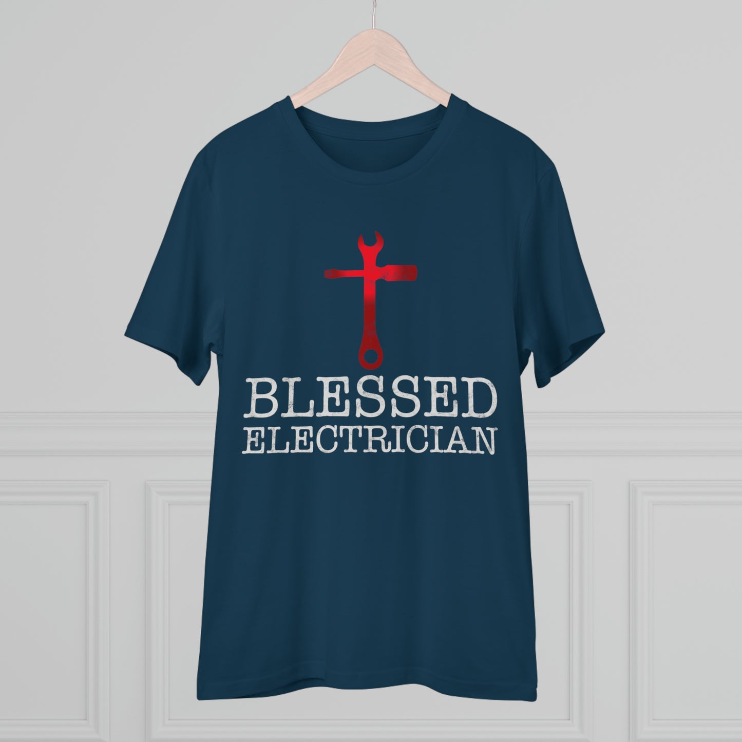Blessed Electrician gift for Christian Electrician Organic Creator T-shirt - Unisex