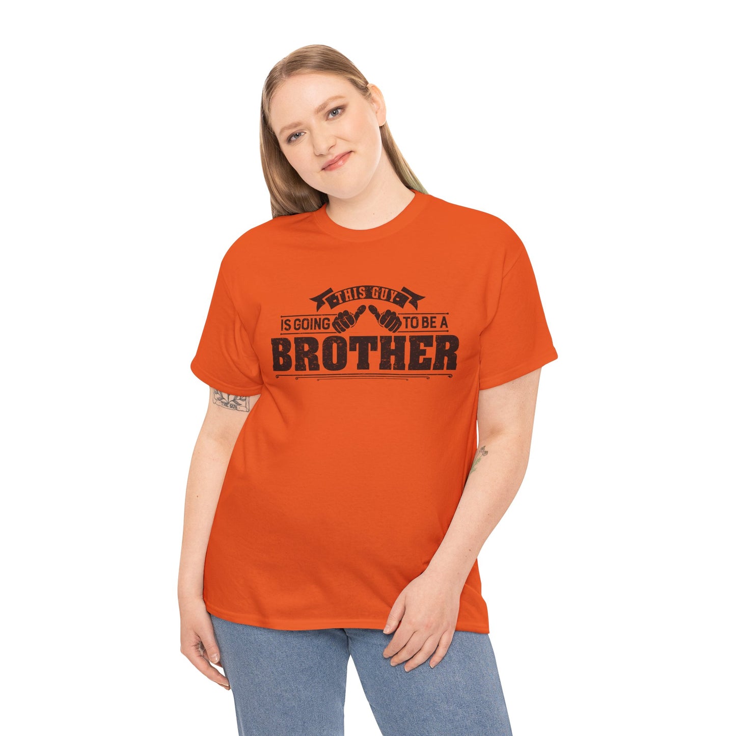T-Shirt Gifts From Sister for Brother This is Guy going to be Brother Unisex Heavy Cotton Tee