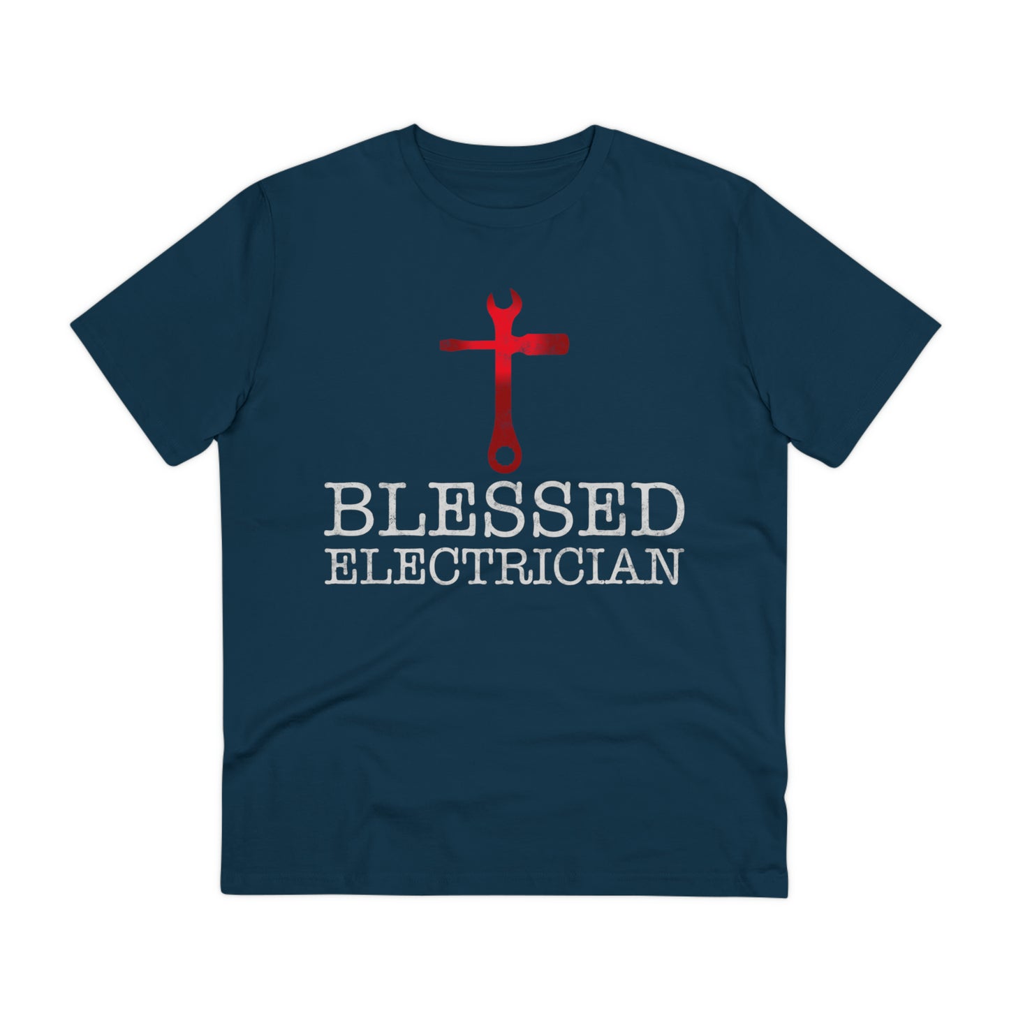 Blessed Electrician gift for Christian Electrician Organic Creator T-shirt - Unisex