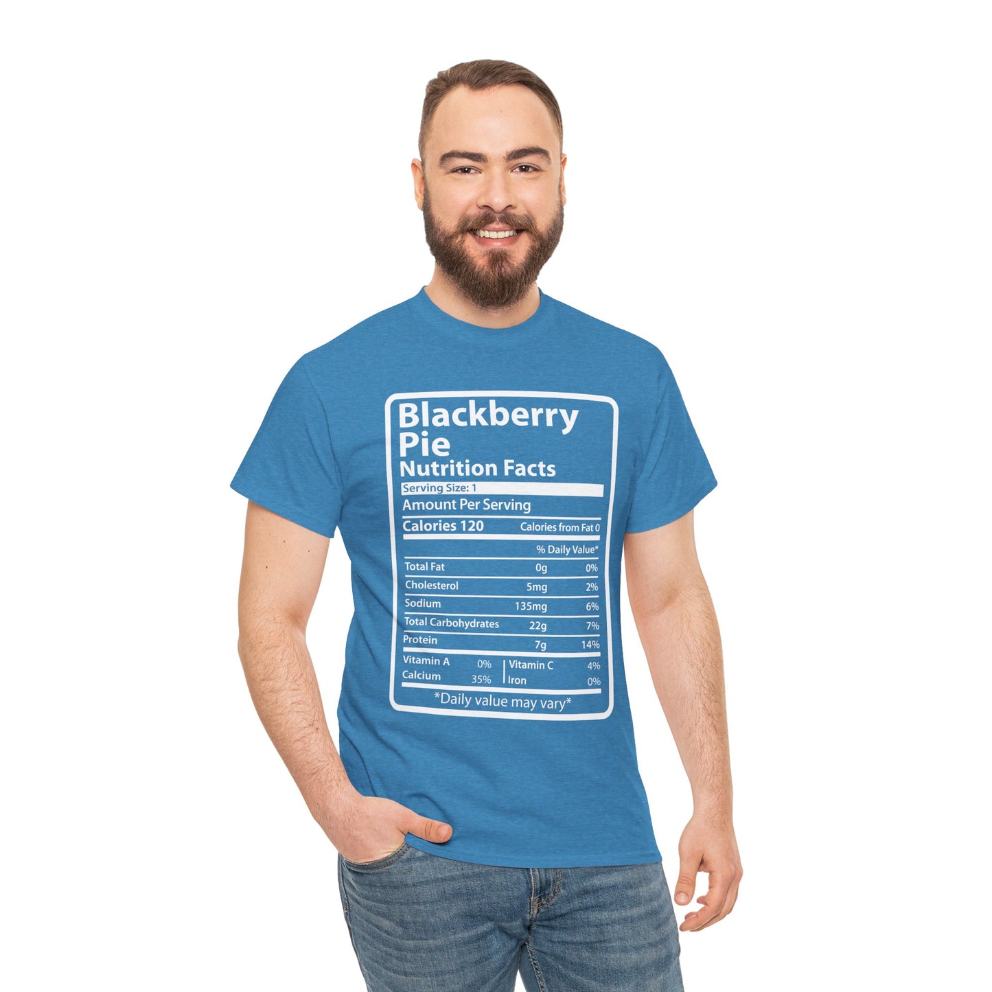 Funny Blackberry Pie Nutrition Facts Tee