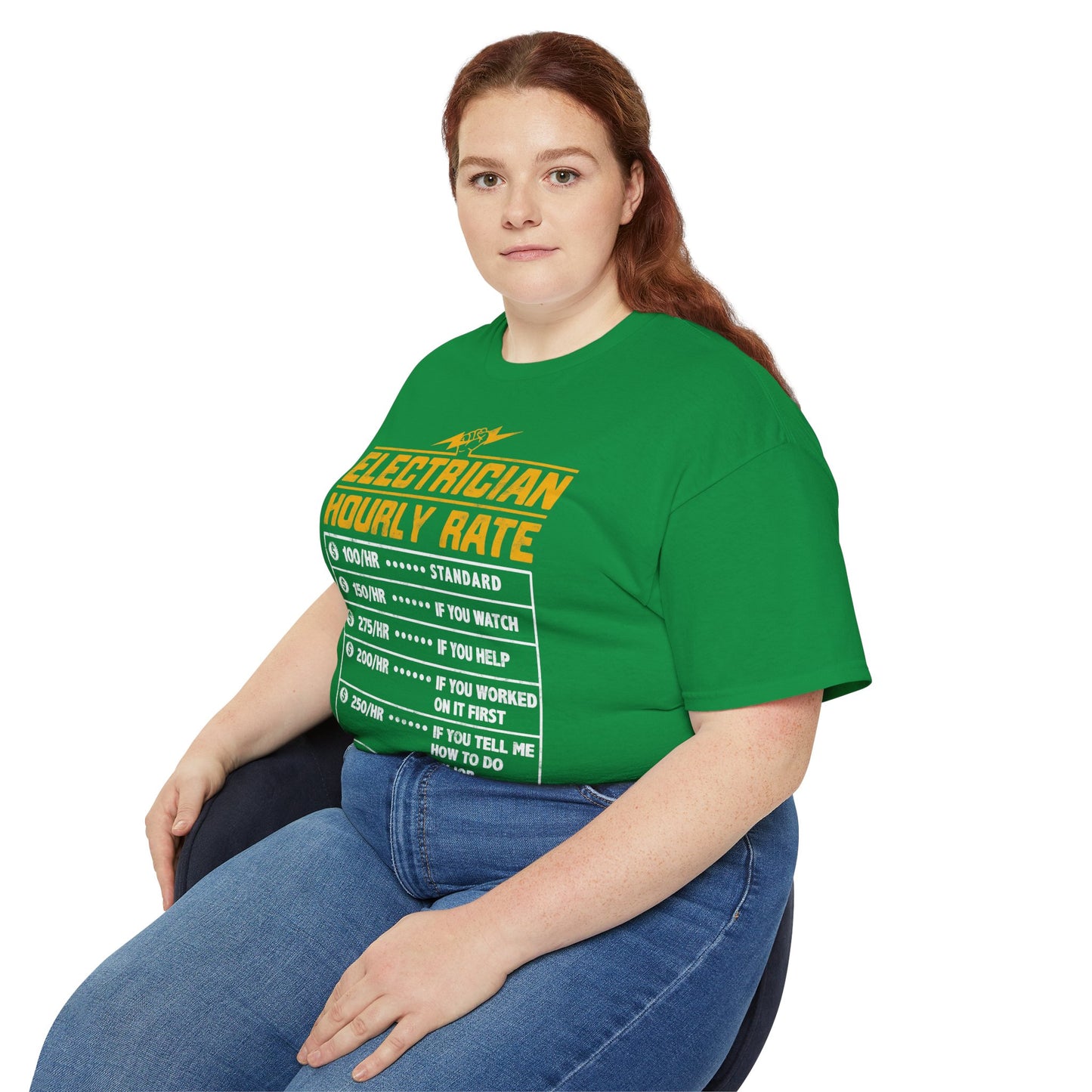 Funny Electrician Hourly Rate Unisex Ultra Cotton Tee