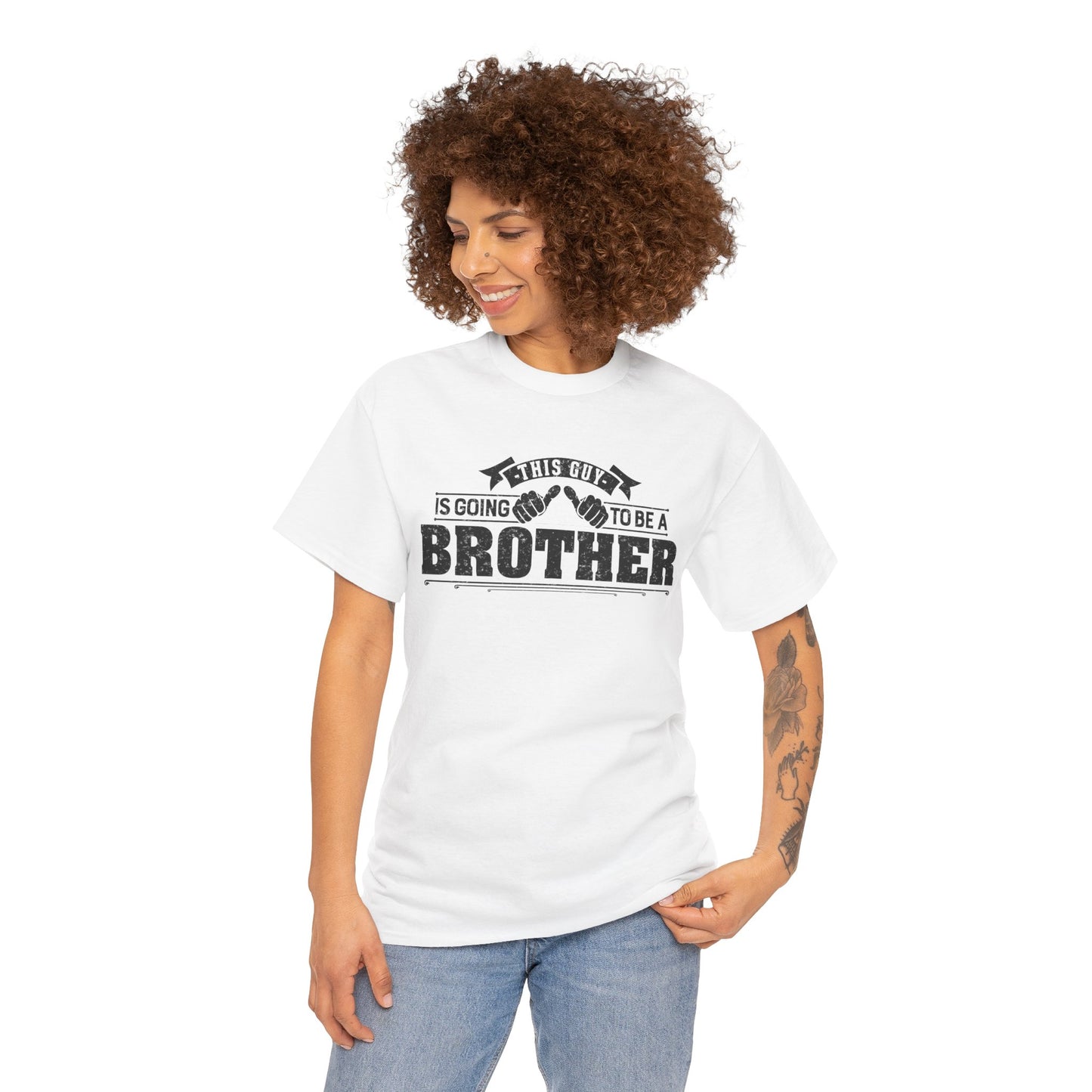 T-Shirt Gifts From Sister for Brother This is Guy going to be Brother Unisex Heavy Cotton Tee