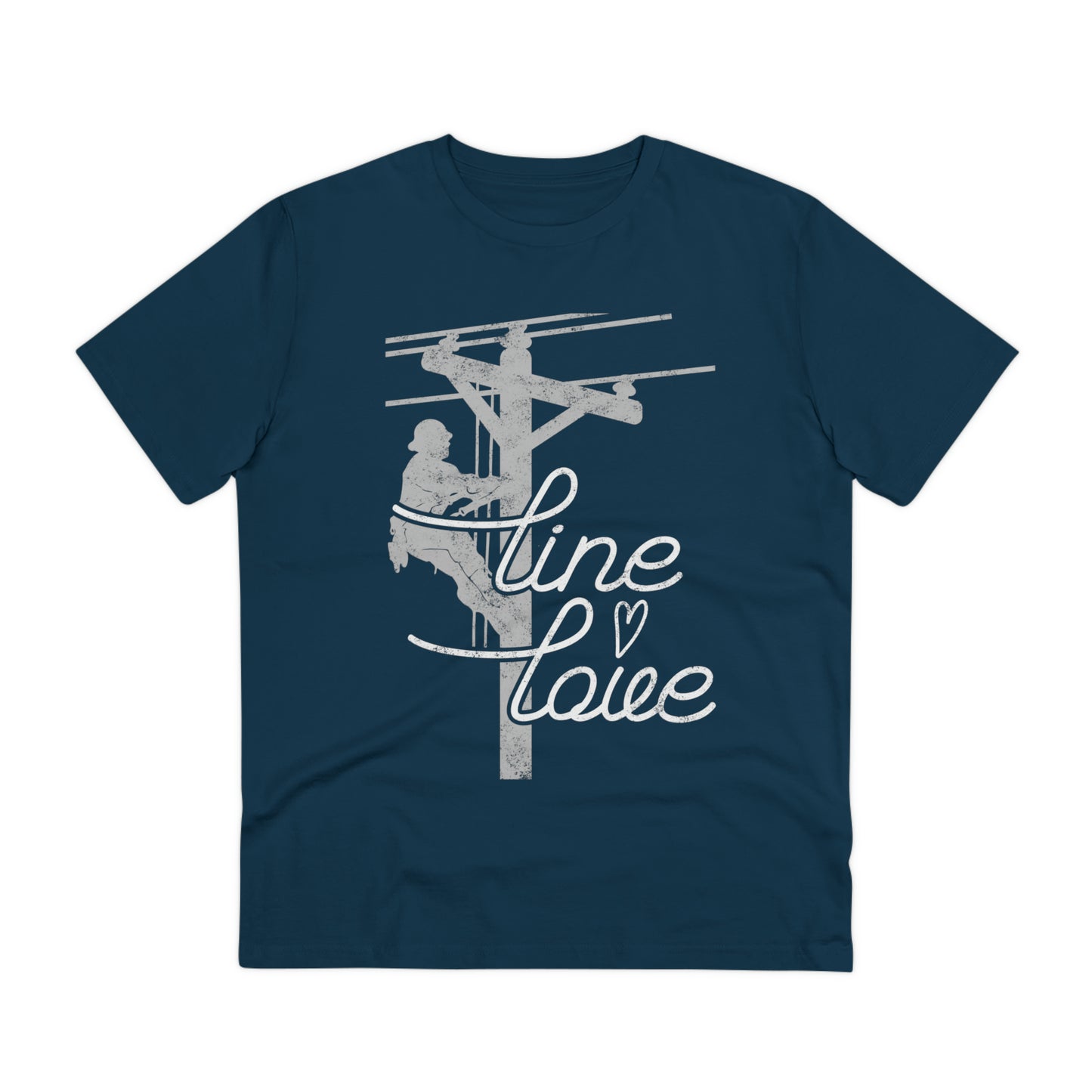 Line Love Electrical Lineman's Wife Organic Creator T-shirt - Unisex