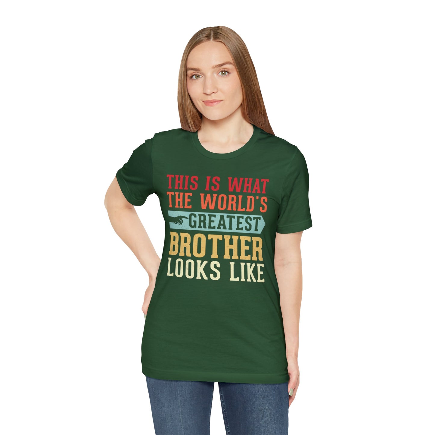 The World's Greatest Brother Looks Like Unisex Jersey Short Sleeve Tee