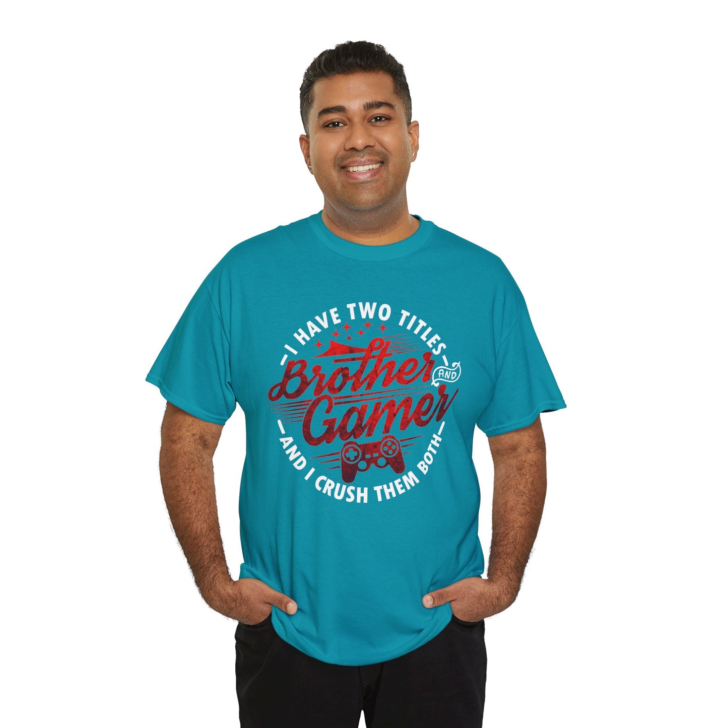 Gamer Men's T-Shirt - I Have Two Titles Brother