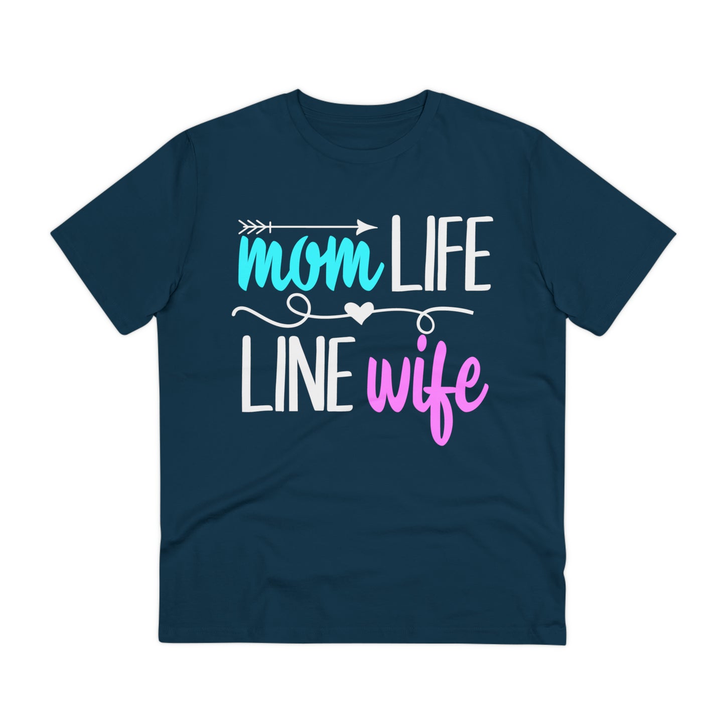 Lineman Mom Life Line Wife Organic Creator T-shirt - Unisex