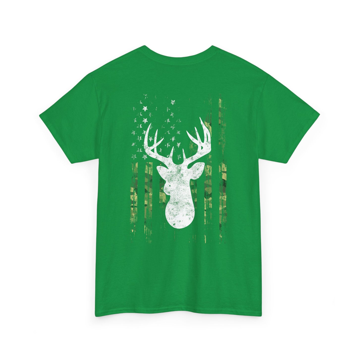 Camouflage USA Flag Whitetail Buck Tee