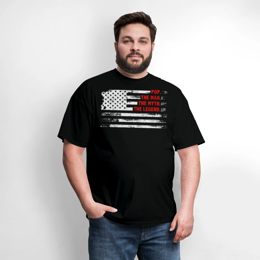 Patriotic Pop The Man The Myth The Legend T-shirt - black