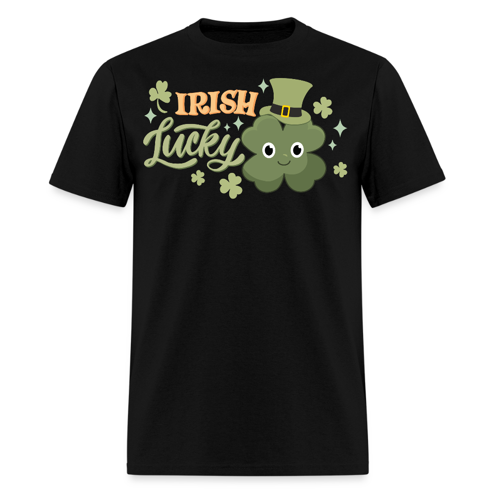 St Patrick’s Day Lucky Clover Irish Shamrock T-shirt - black
