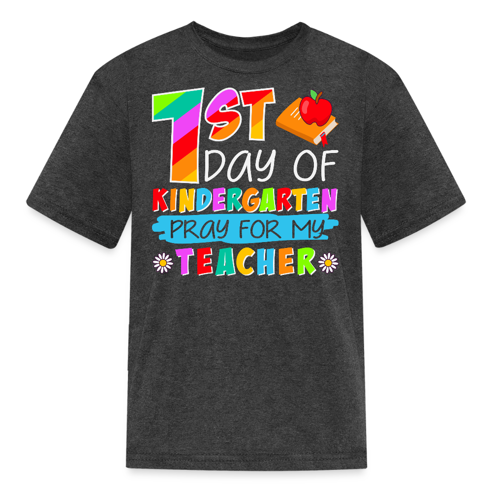 First Day Of Kindergarten T-Shirt - heather black