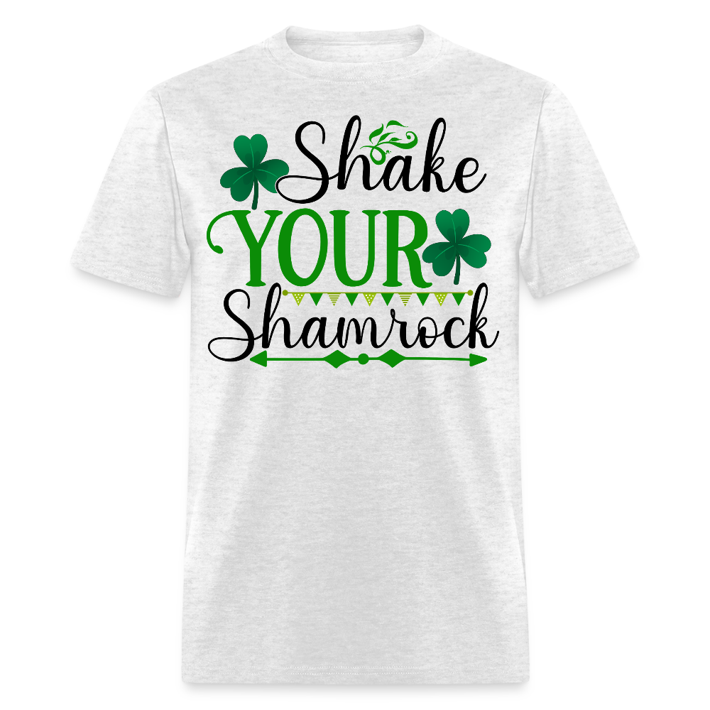 St Paddy’s Day Drinking Tee Shake Your Shamrock T-shirt - light heather gray